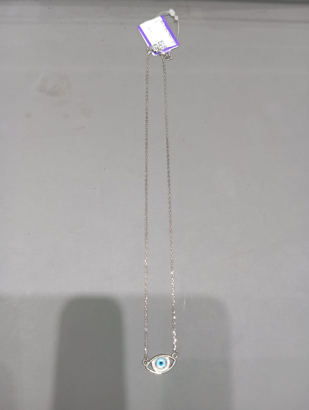 925 Sterling Silver Evil Eye Pendant Chain