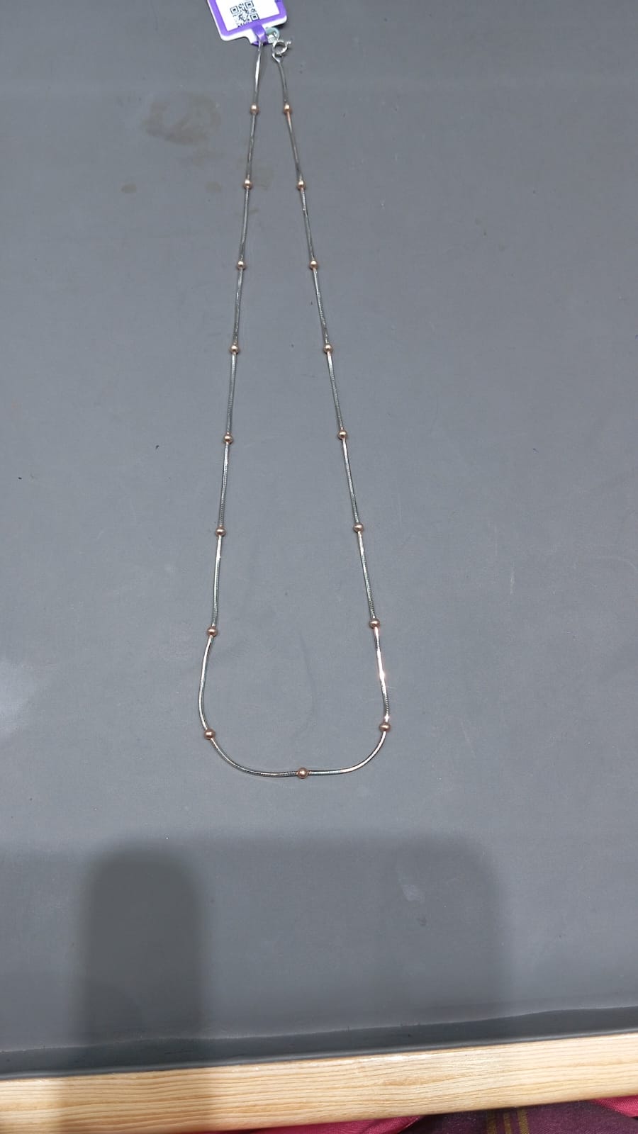 925 Sterling Silver Rose Gold Plated Melody Chain