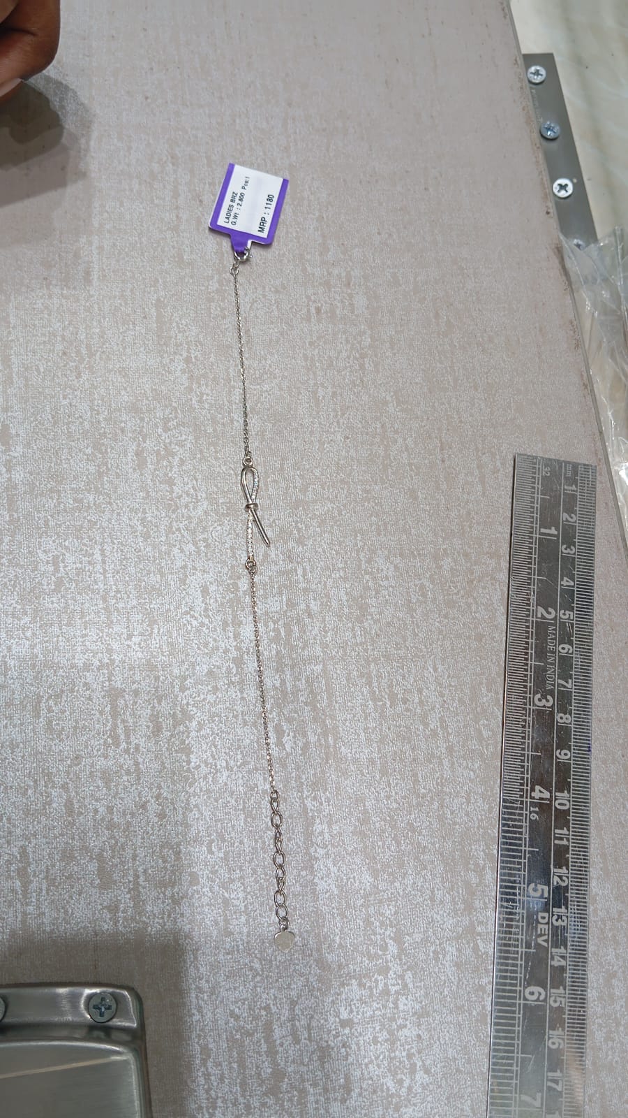 925 Silver Bow Knot Bracelet