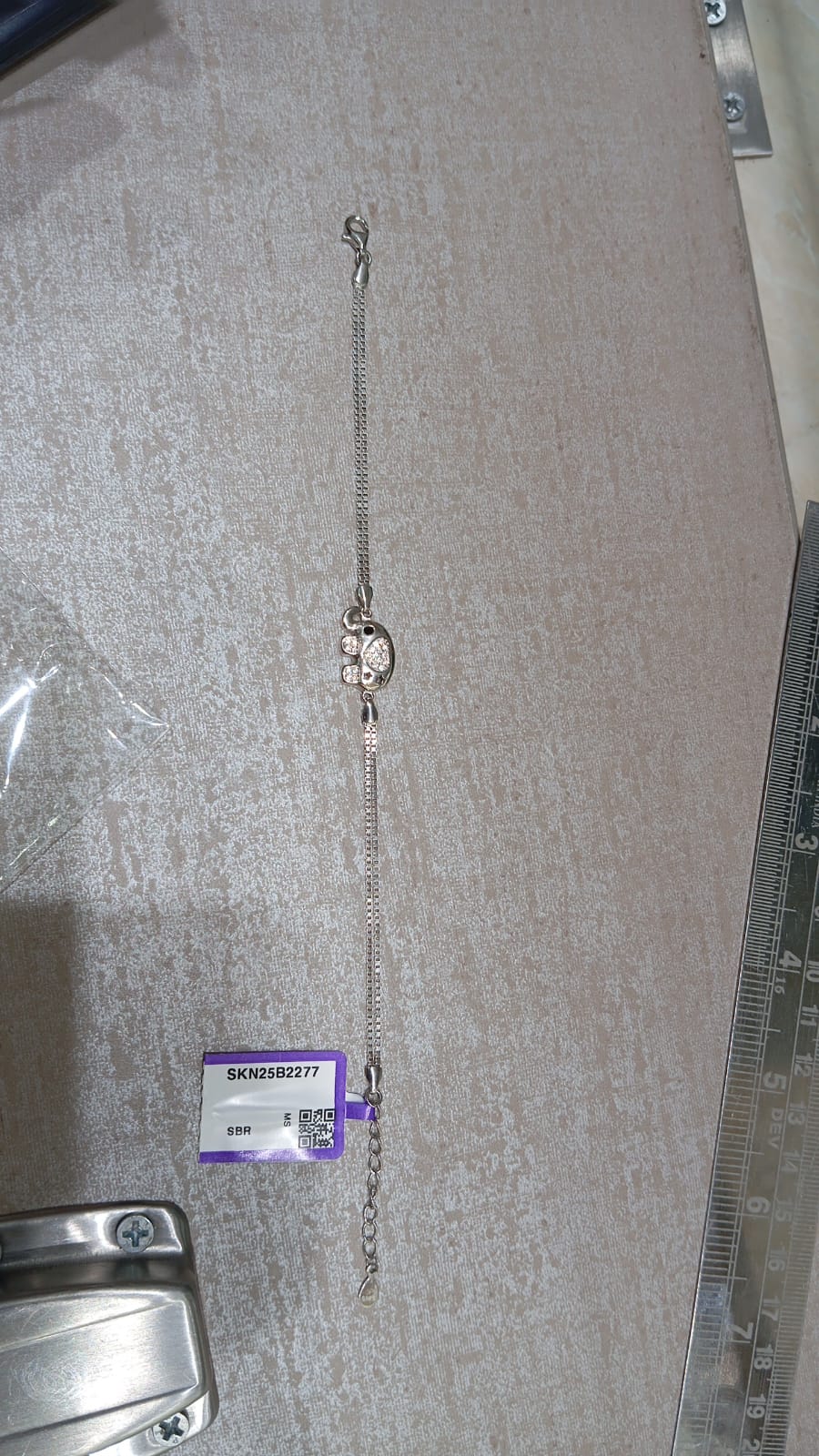 925 Silver Elephant Bracelet