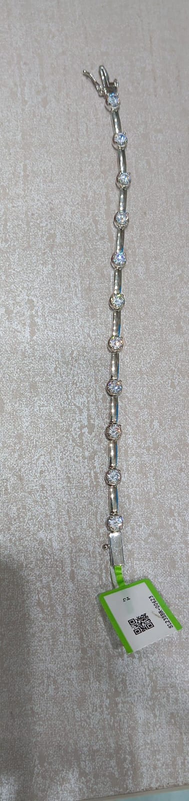 Sterling Silver with Sparkling Cubic Zirconia