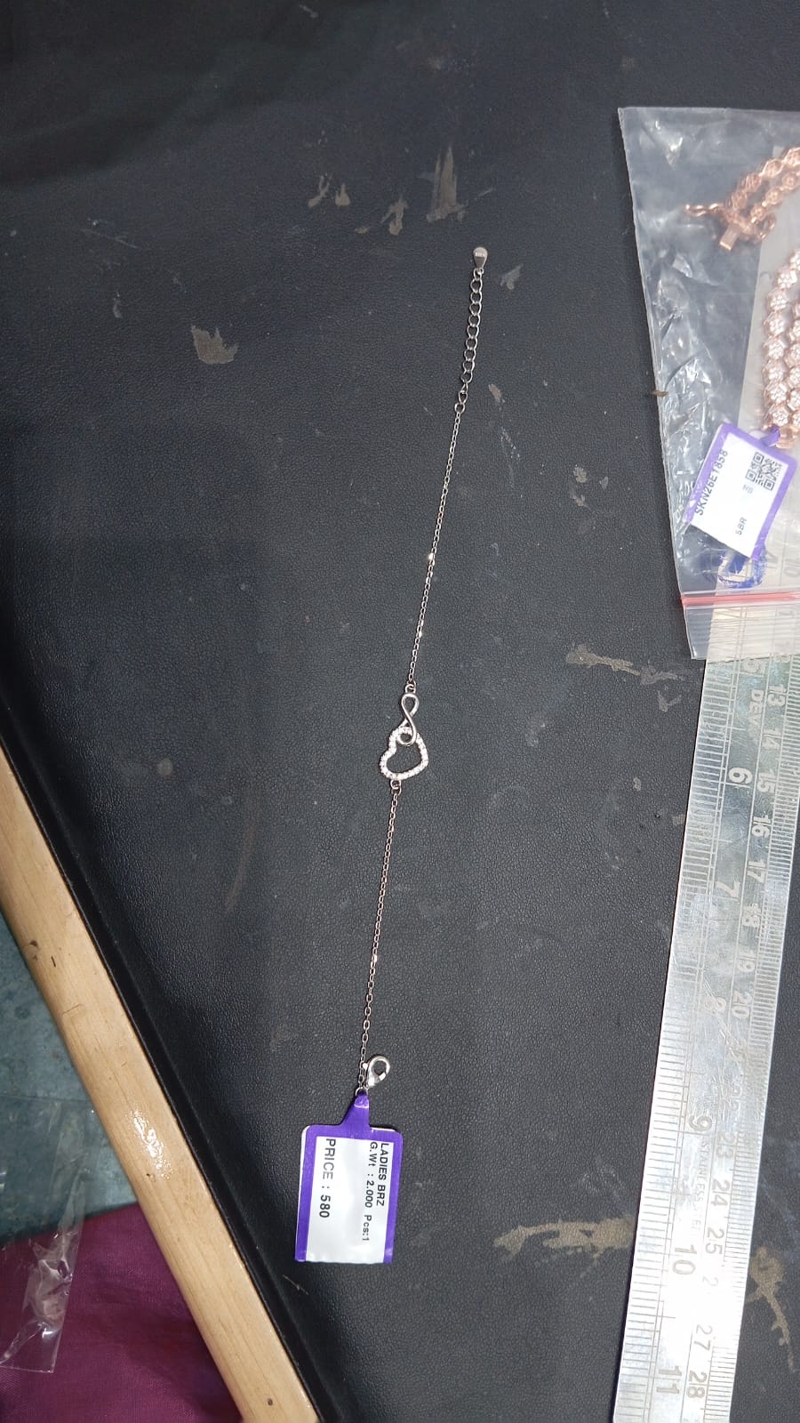 925 Silver Heart & Infinity Interlocked Bracelet