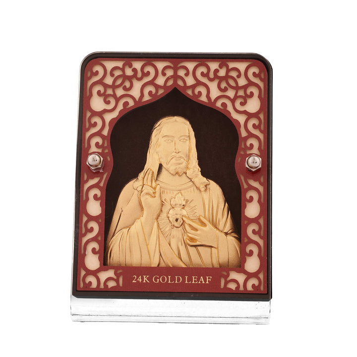24KT Gold Foil Jesus Sacred Heart Frame