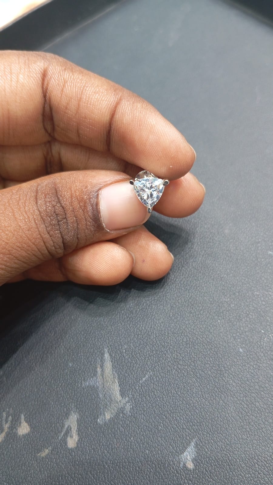 Trillion Cut Stud Earrings