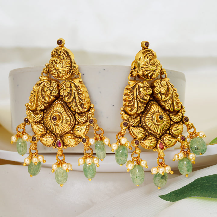 Sathupalli temple design earrings