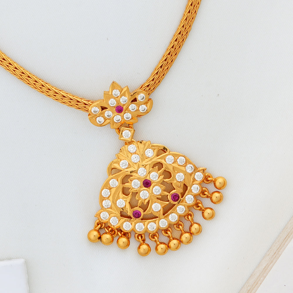 South Indian short chain Attigai jewellery for women
