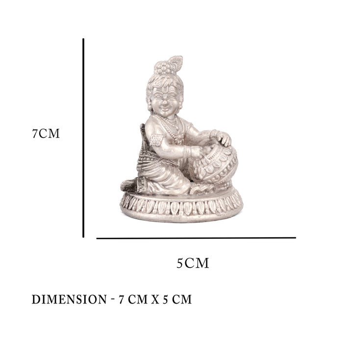 Sterling Silver Krishna Idol Gift