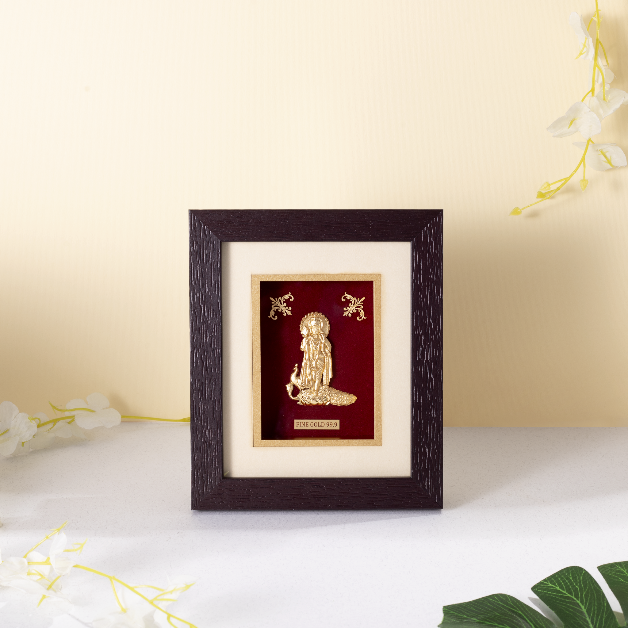 24KT Gold Foil  Lord Murugan Frame