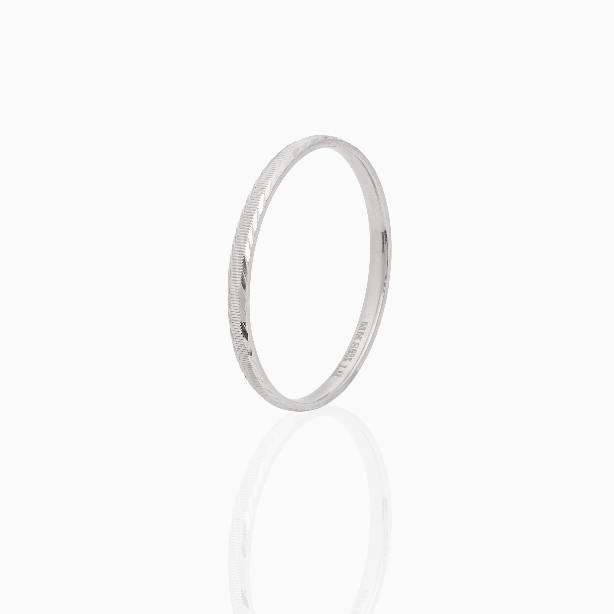 Textured Sterling Silver Kada