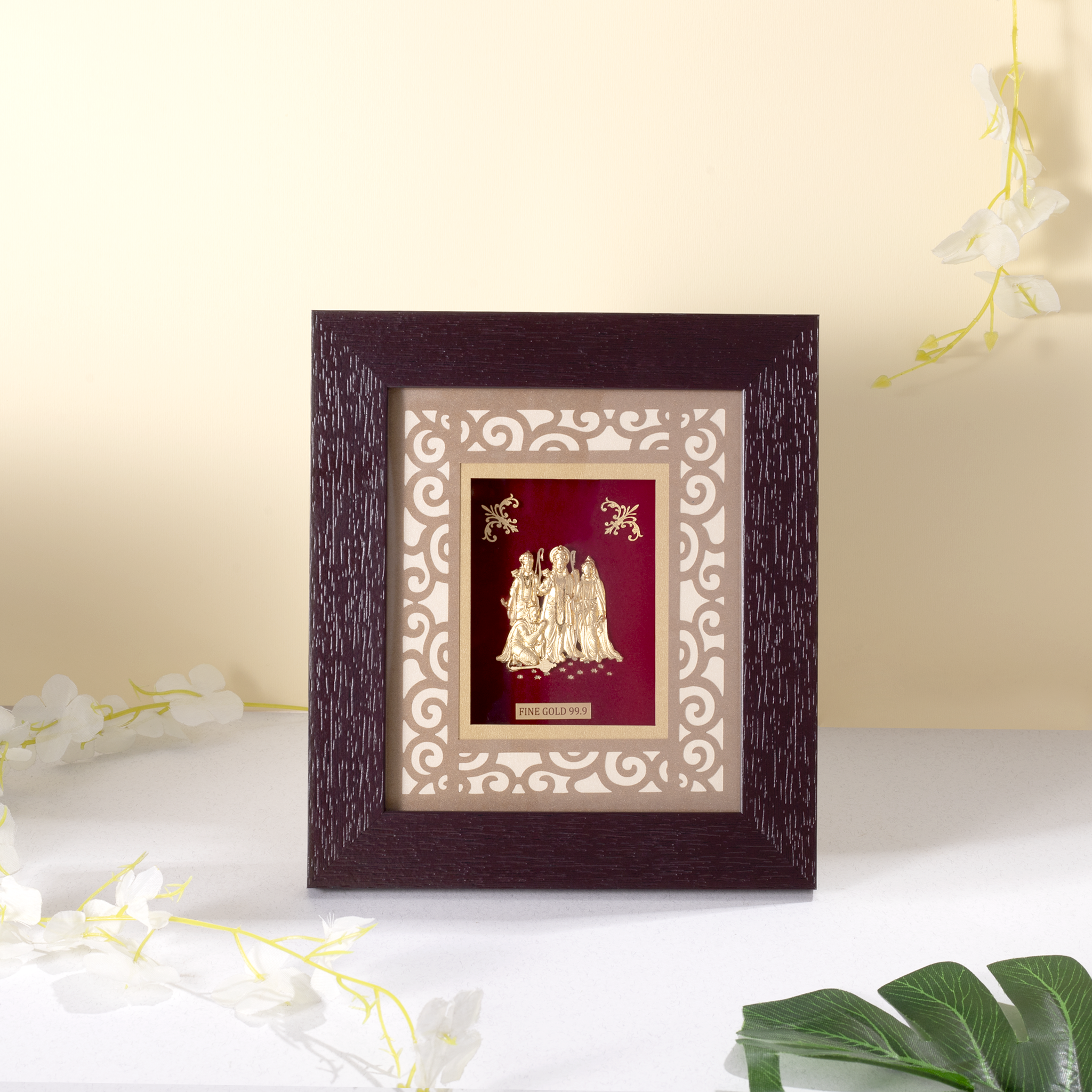 Fine Gold 24KT Ram Darbar  Frame