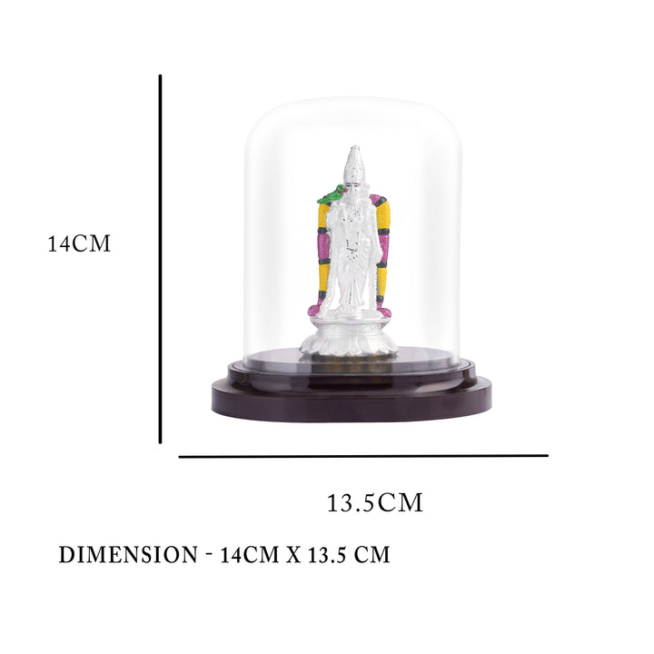 14 CM Meenakshi Silver Idol for Temple and Gifting