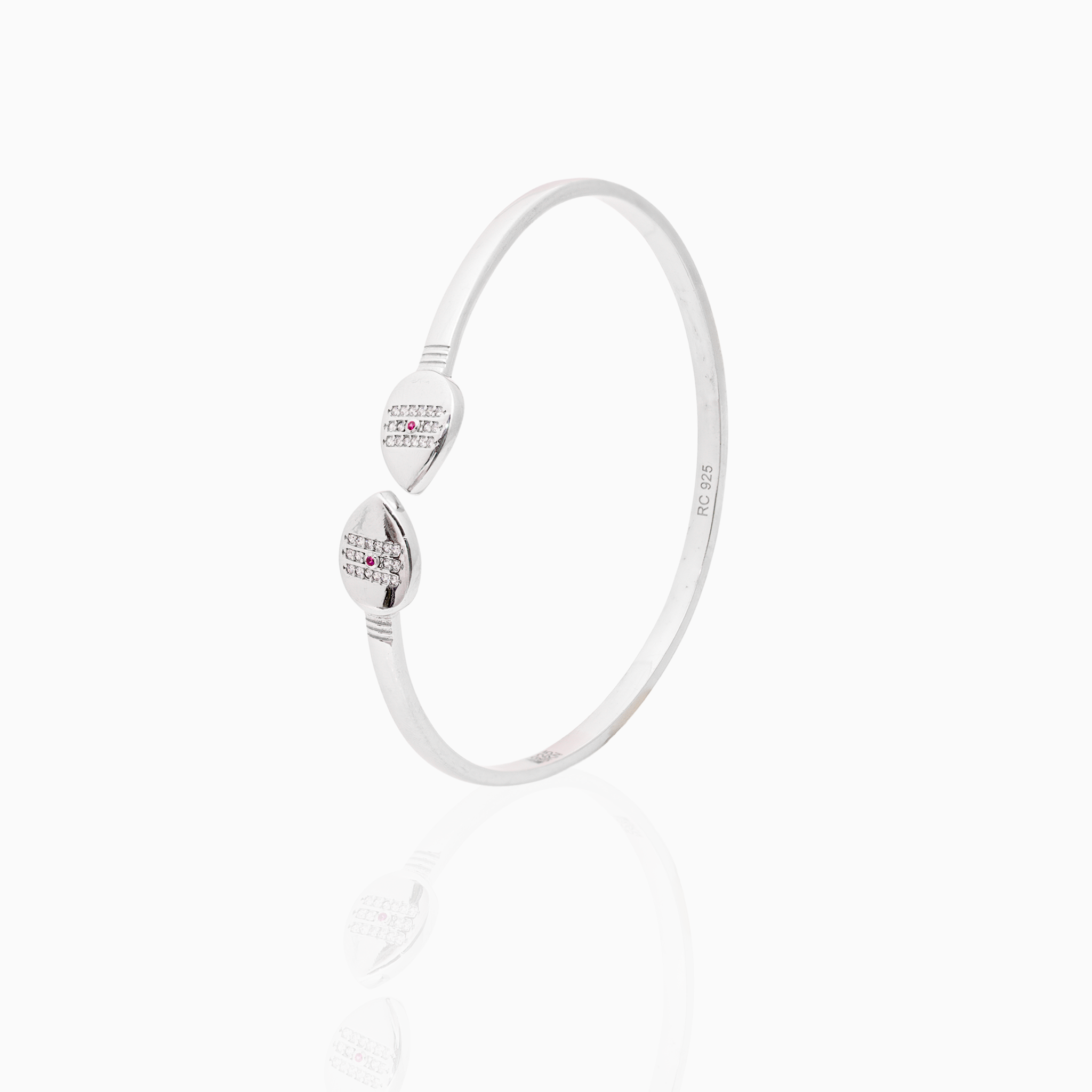 Double Side Vel Silver Kada