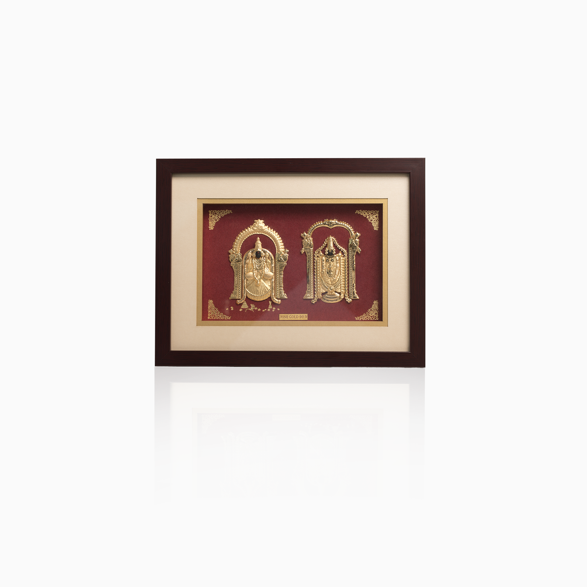 24KT gold Balaji Padmavathi pooja wall décor