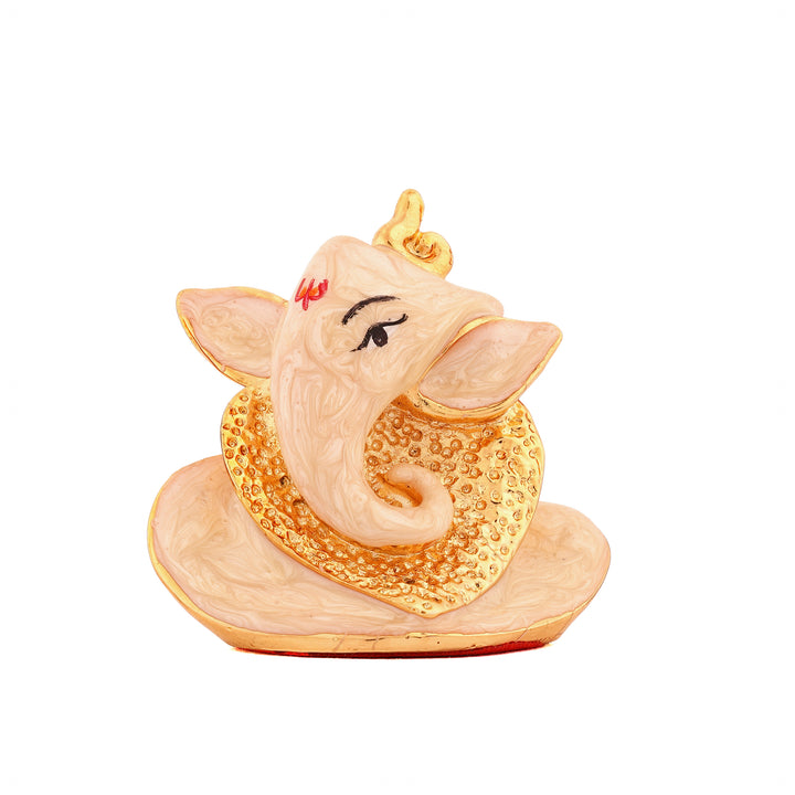 24 KT Gold Foil Ganesha Idol 6 CM