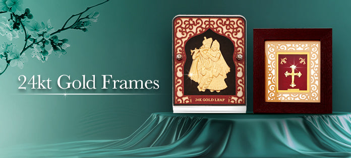 24Kt Gold Plated Photo Frames Collection Banner Mobile
