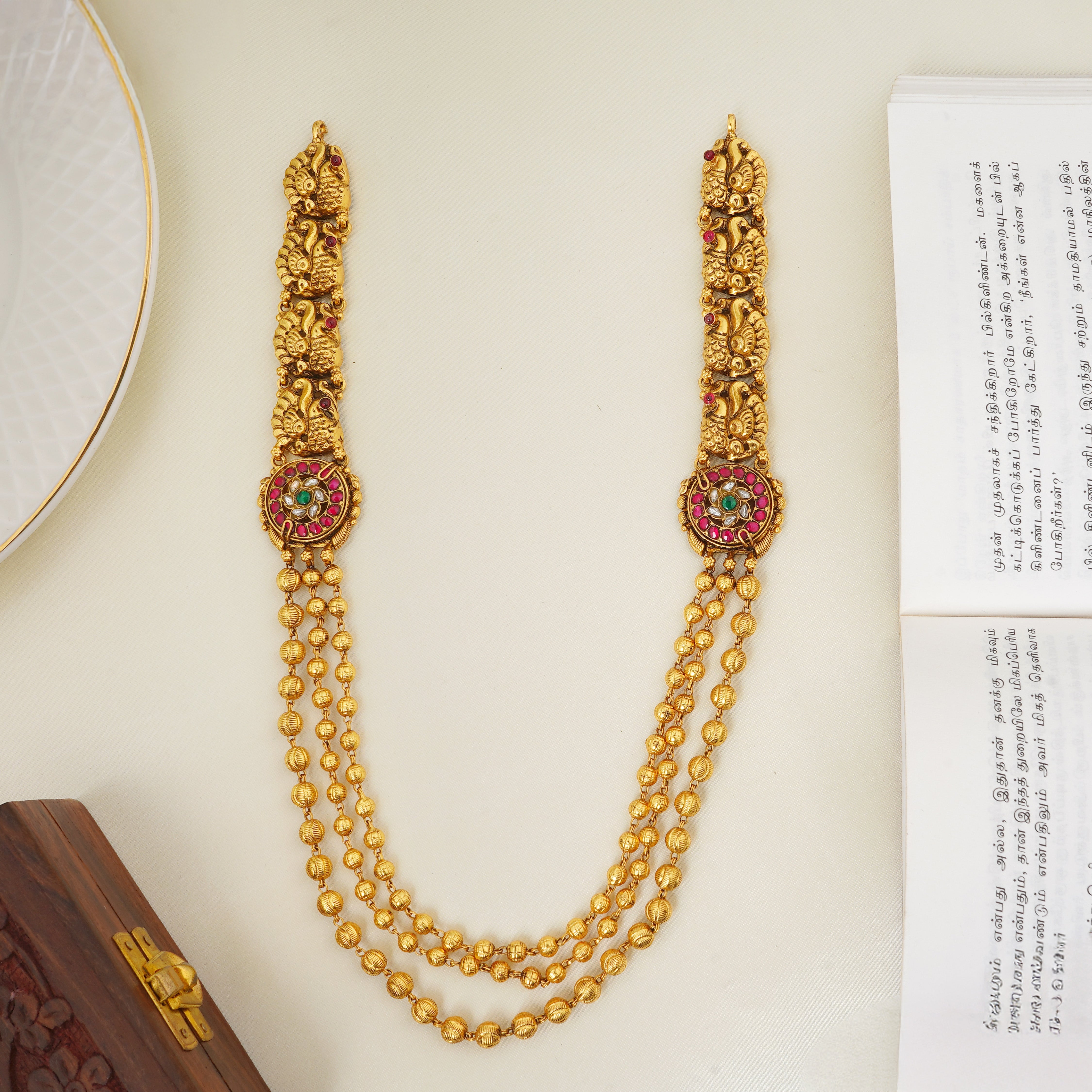 3-layer ruby haram in silver