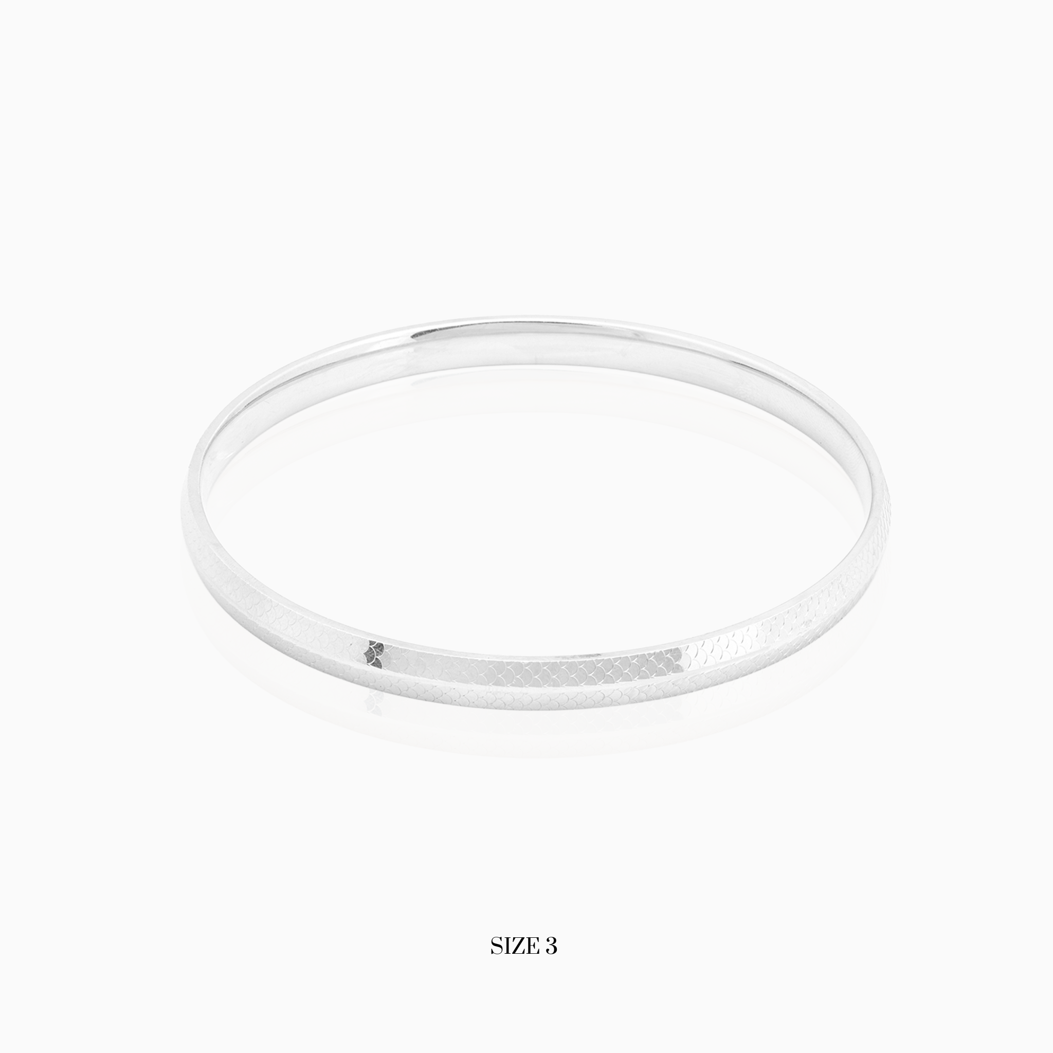 Hammered Texture Sterling Silver Gada