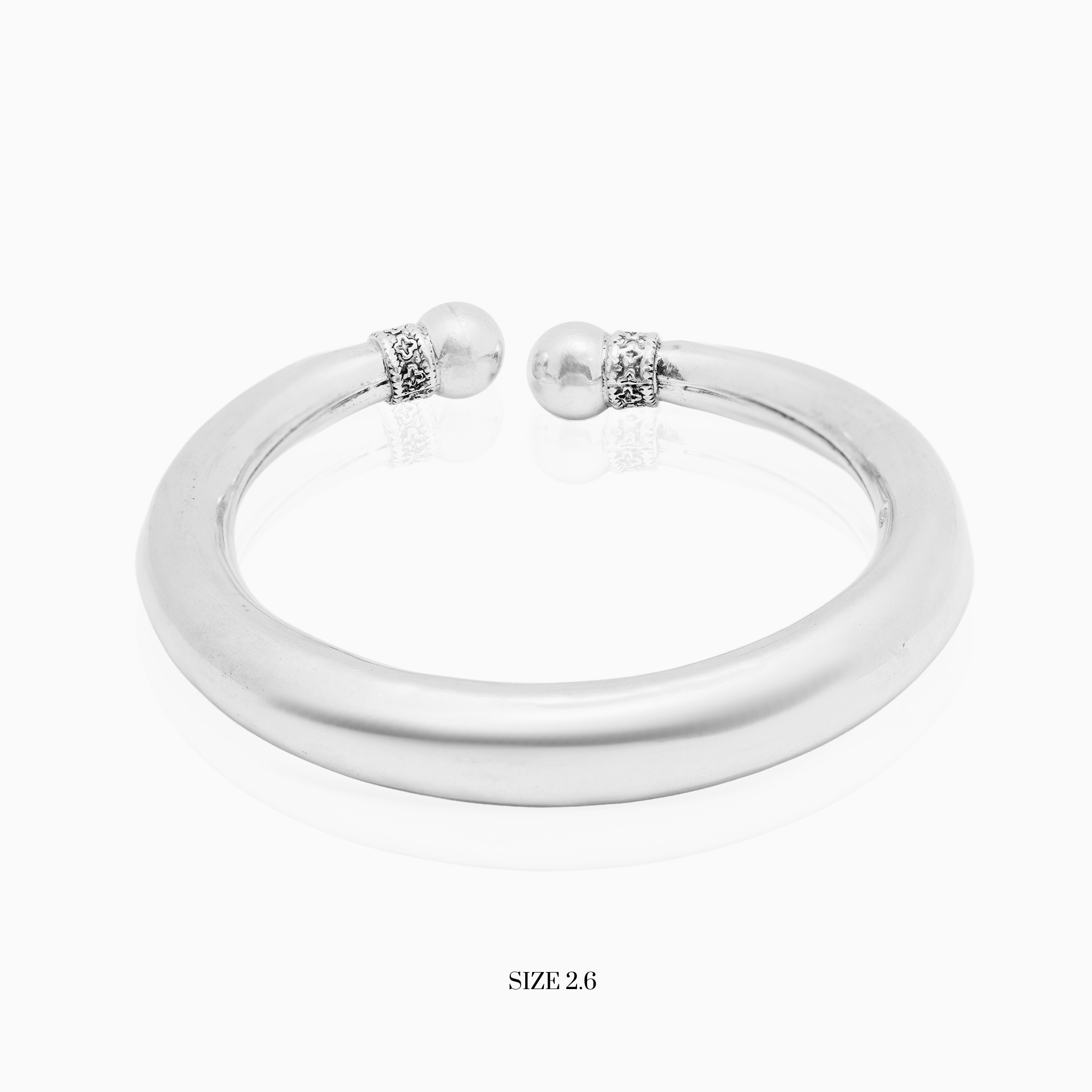 Antique Silver Ball-End Kada