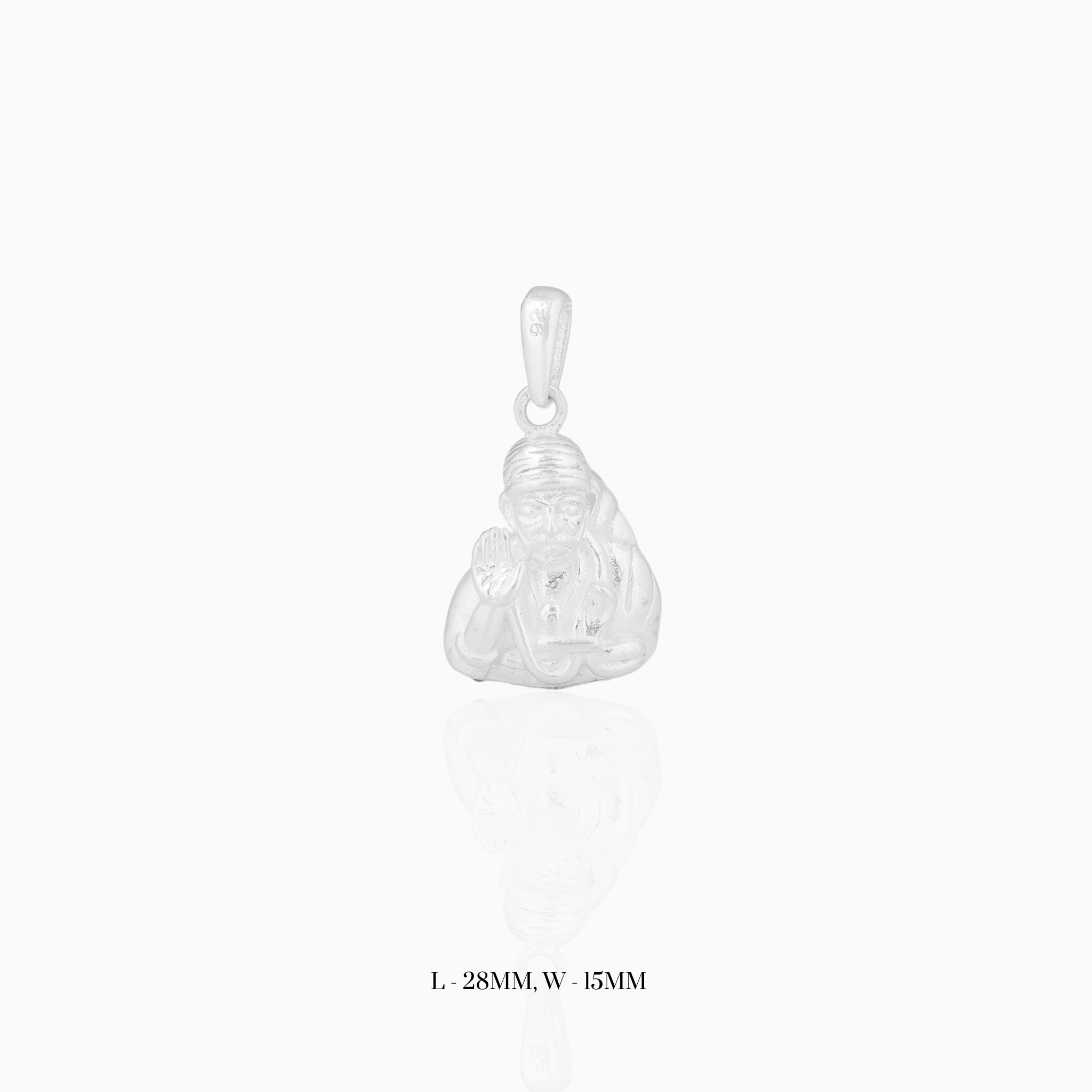 Sai Baba Sterling Silver Pendant