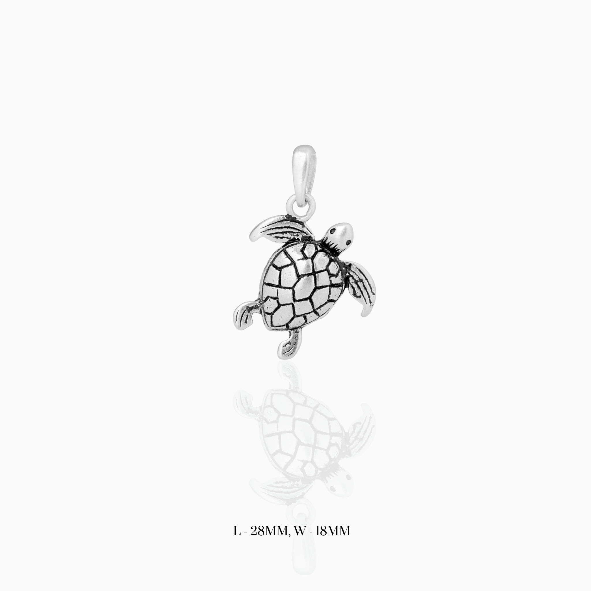 Cute Turtle Sterling Silver Charm