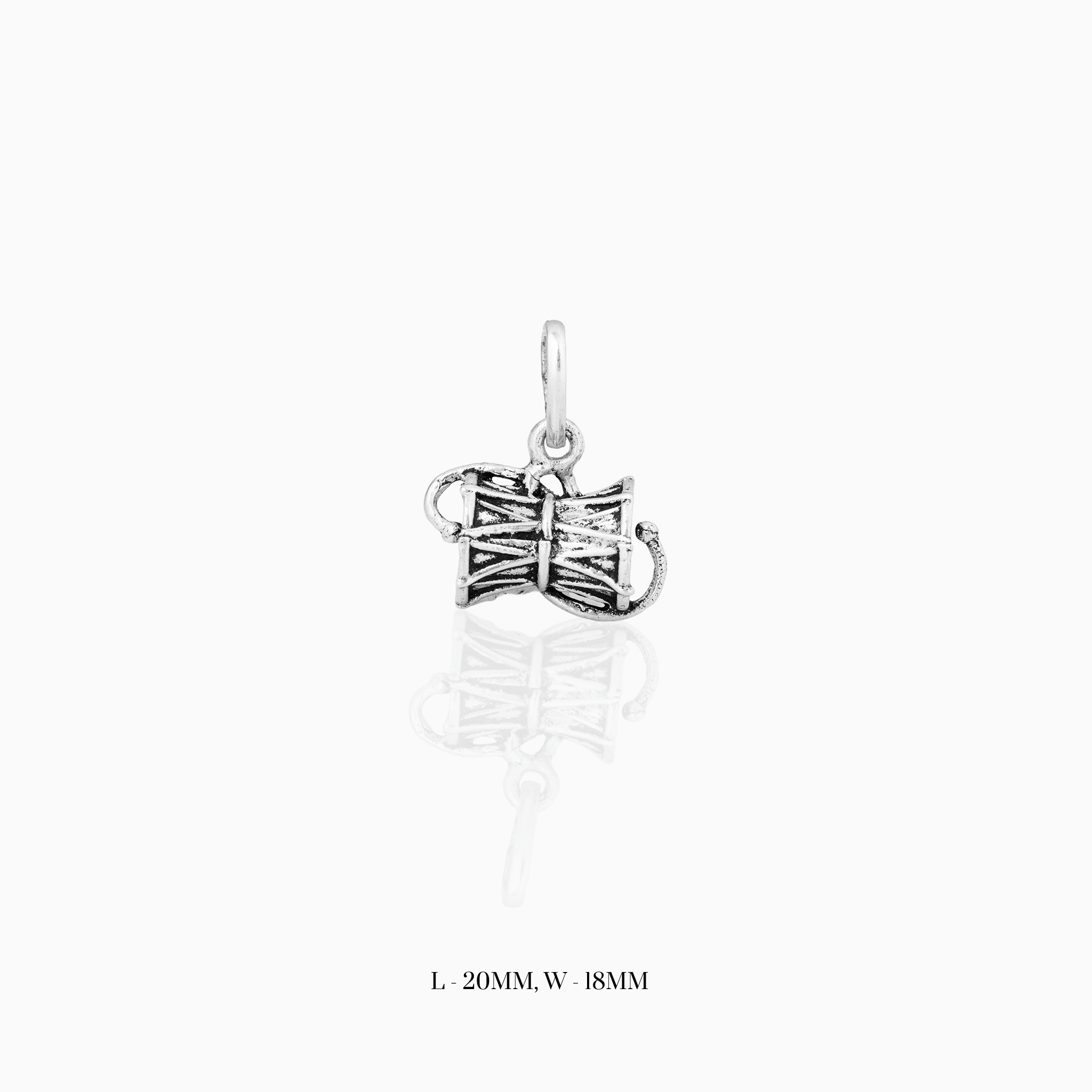 Damru Silver Pendant