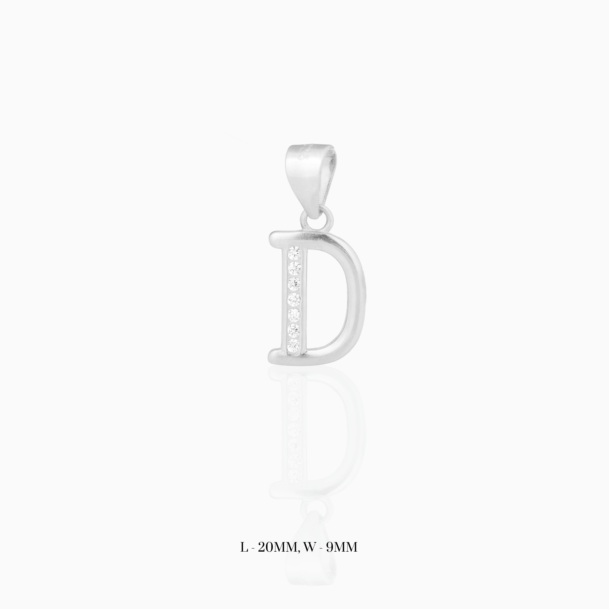 Silver Initial “D” Pendant