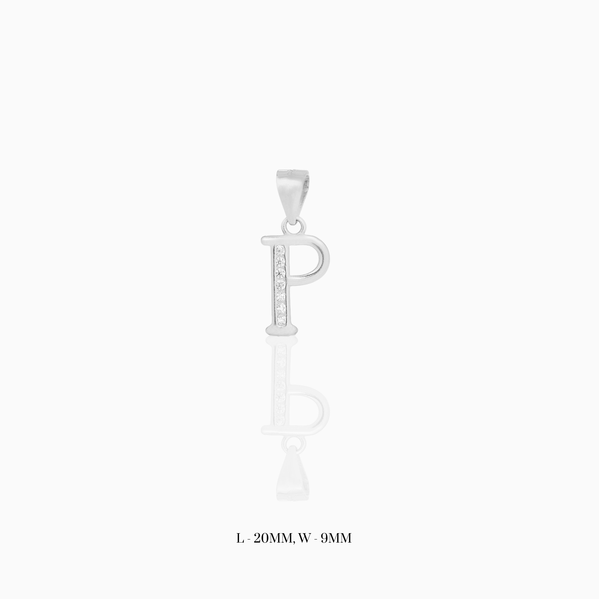 Silver Initial “P” Pendant