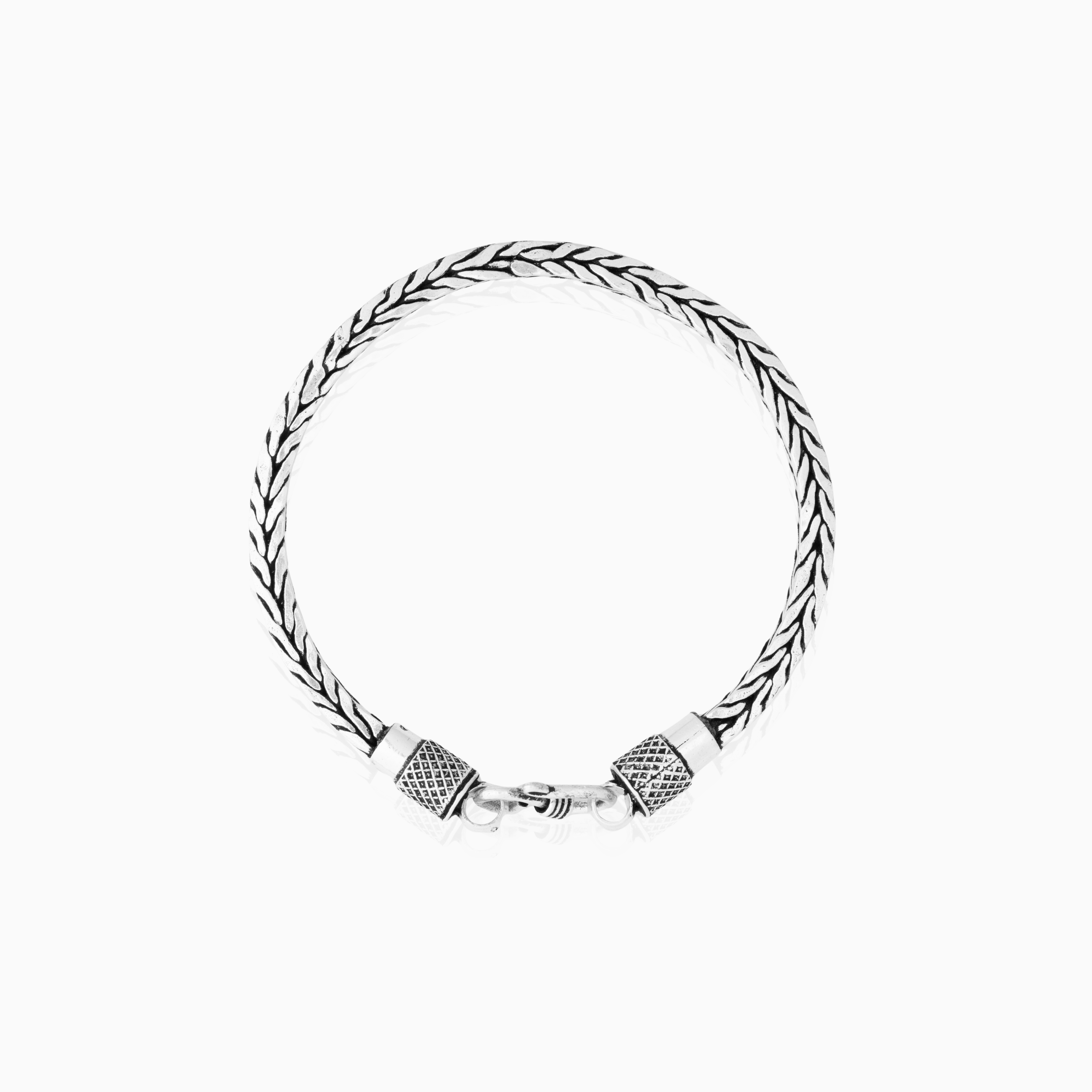 Handwoven Bali Chain Sterling Silver Bracelet