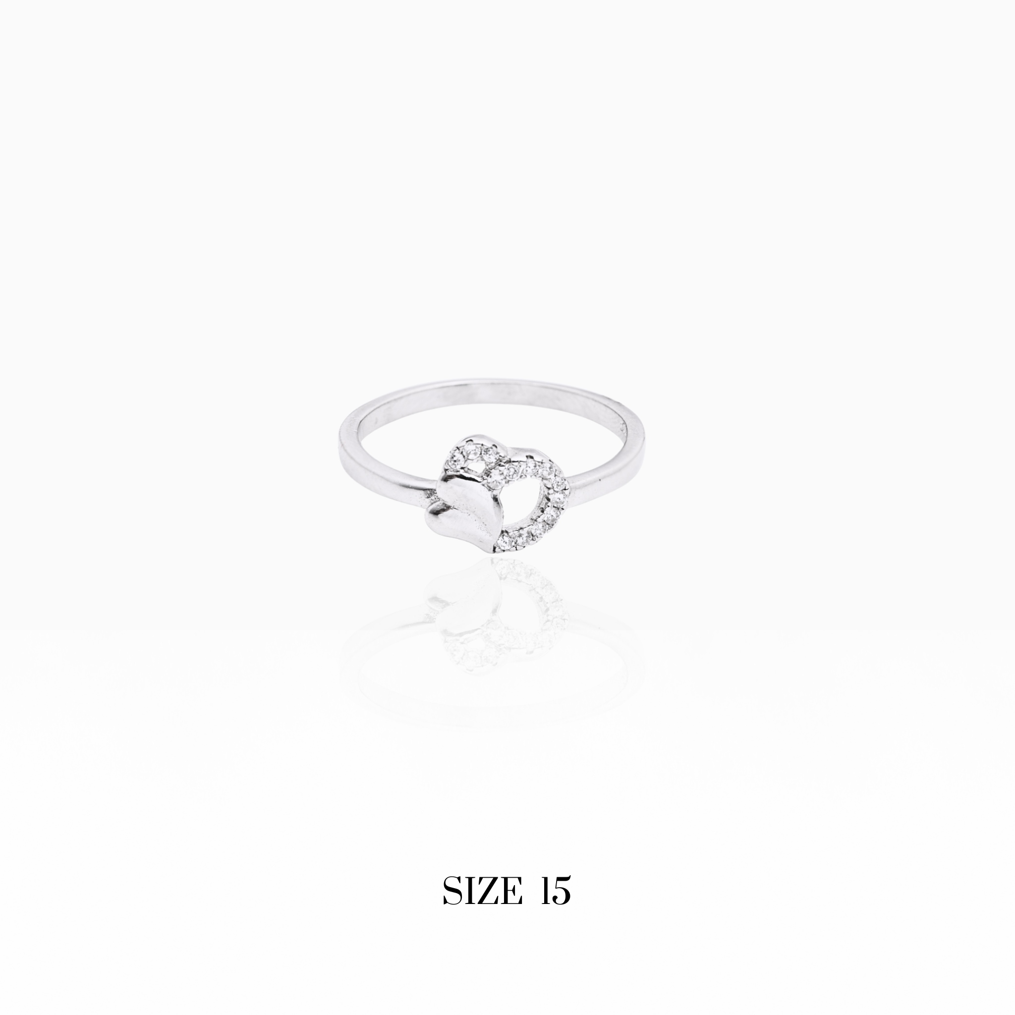 Heart Motif 925 Sterling Silver Ring
