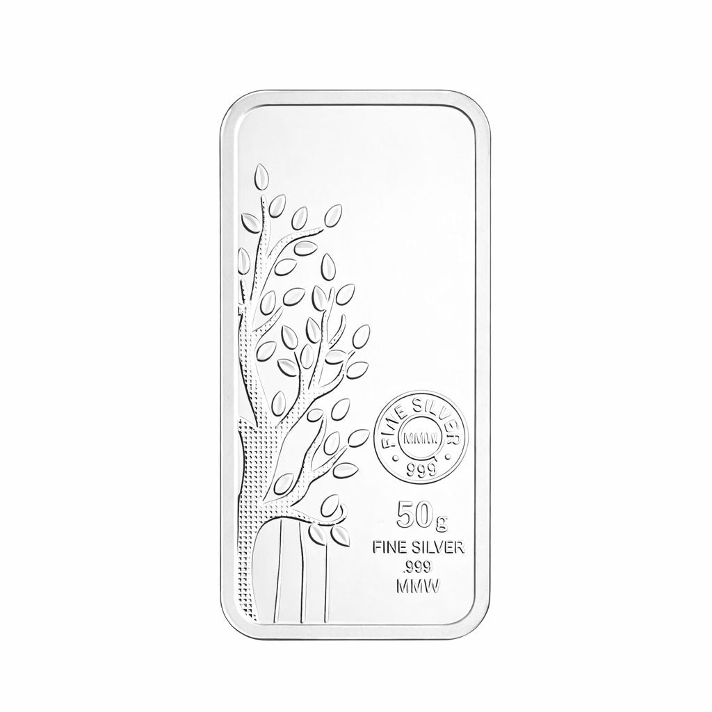 50 gram 999 Silver Bar Ishna
