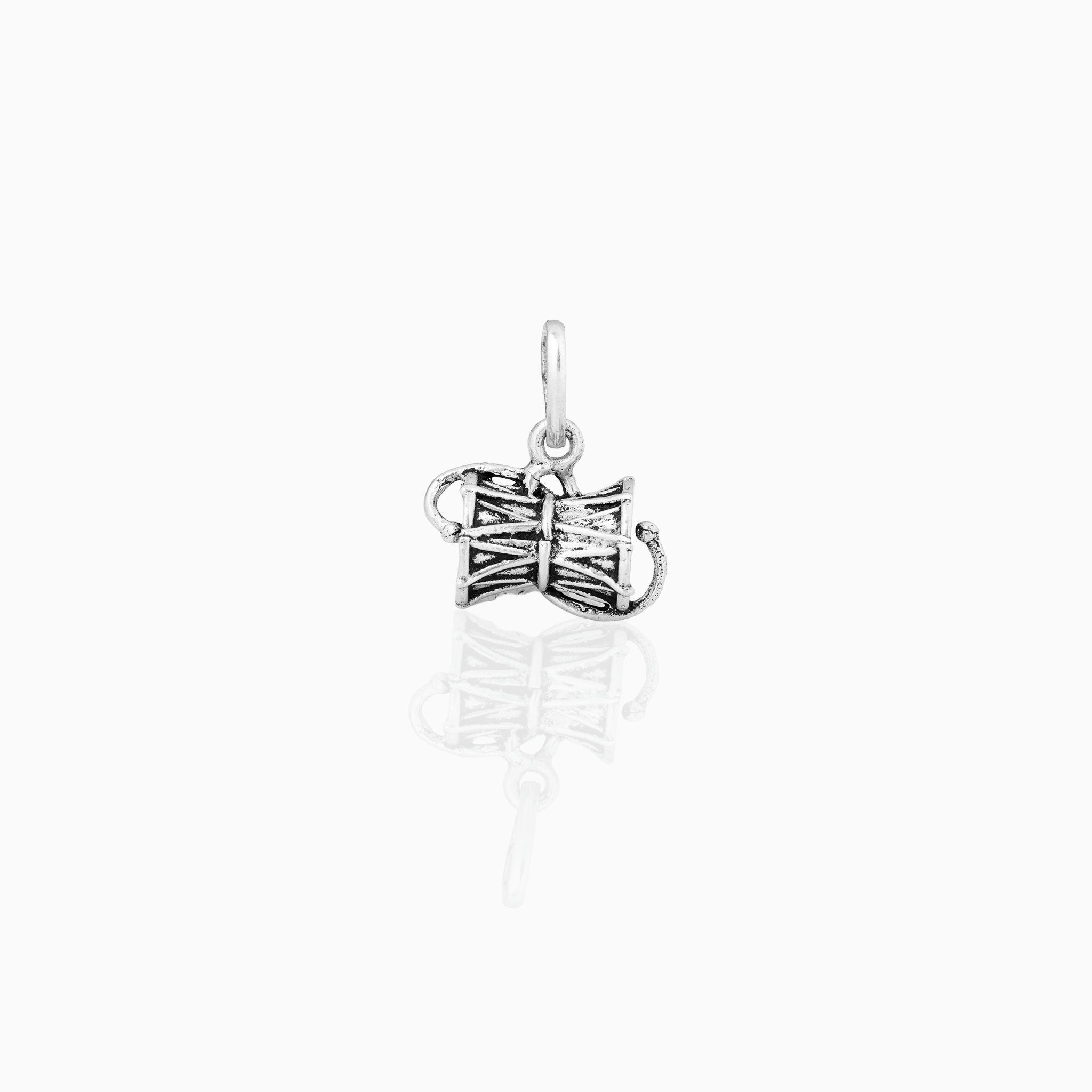 Damru Silver Pendant