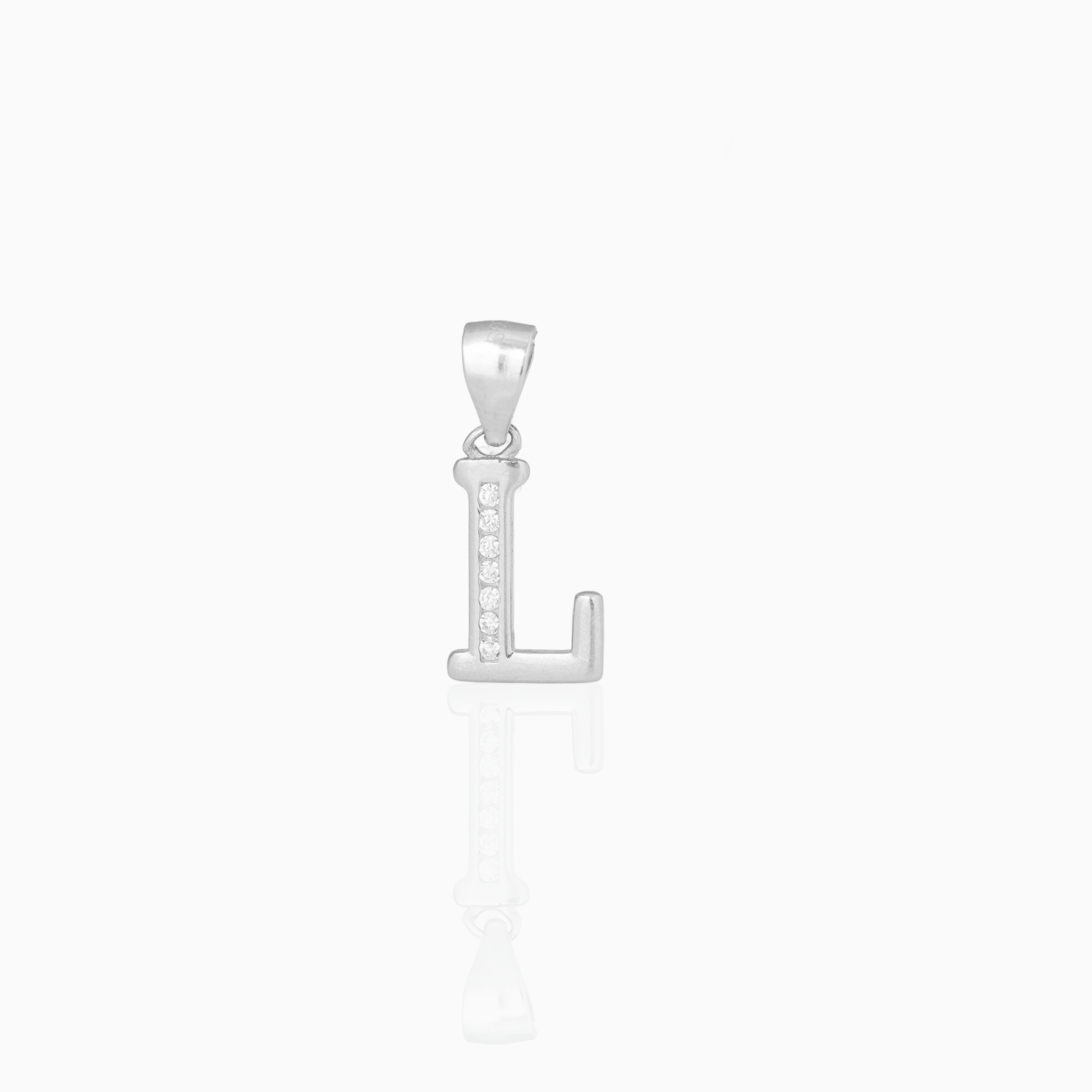Silver Initial “L” Pendant