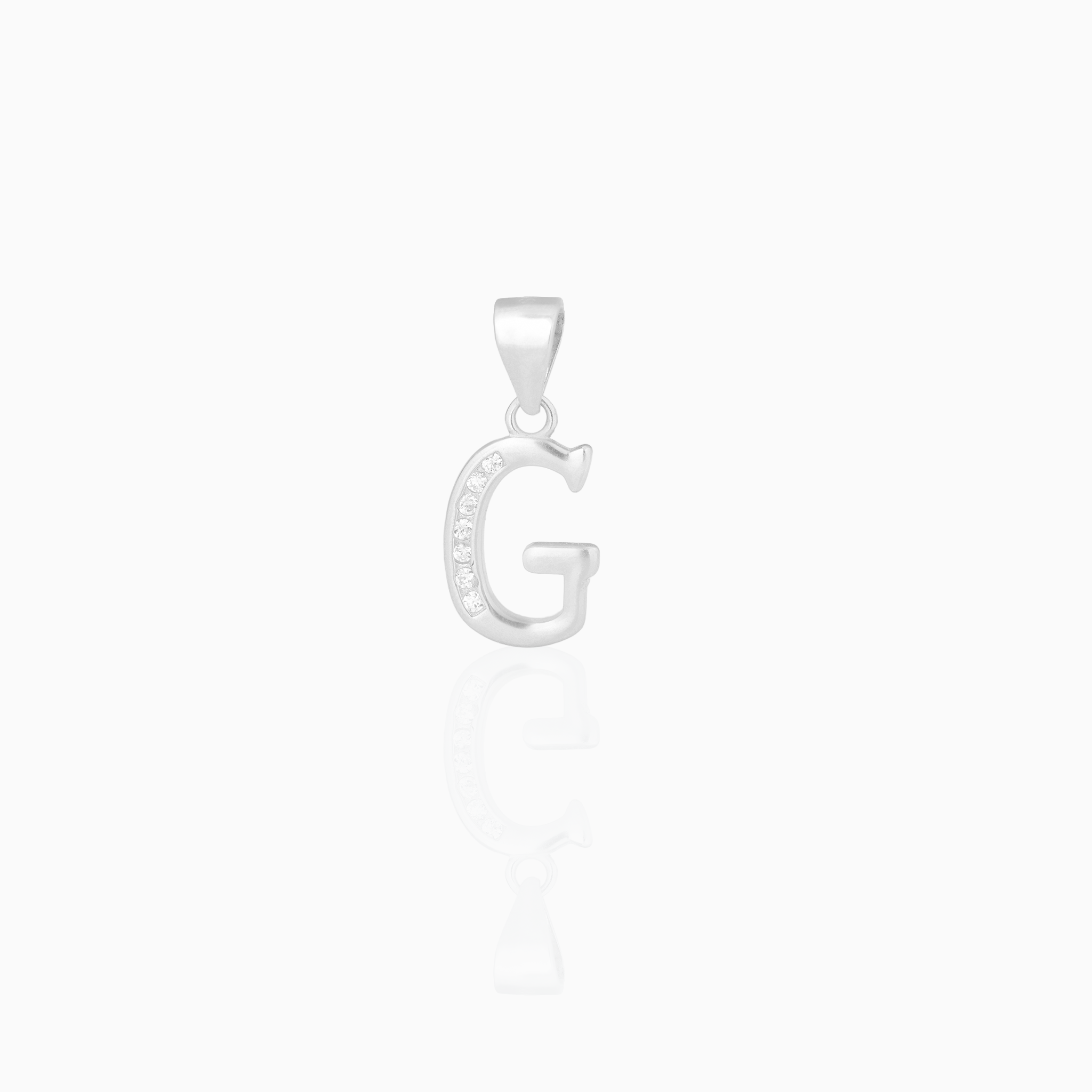Silver Initial “G” Pendant