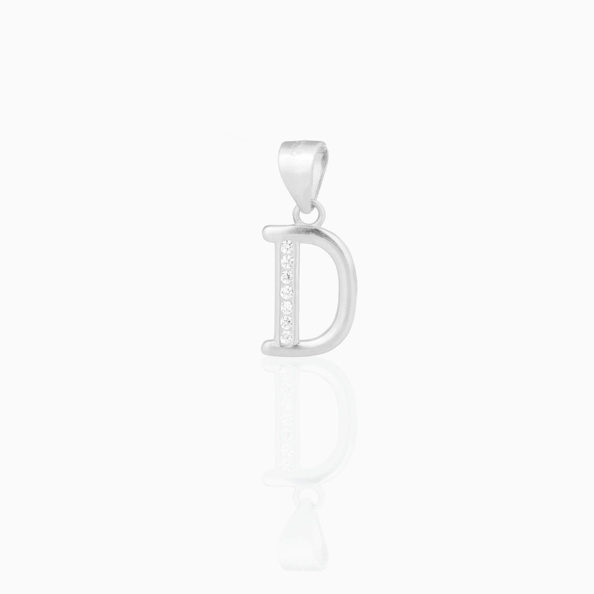 Silver Initial “D” Pendant