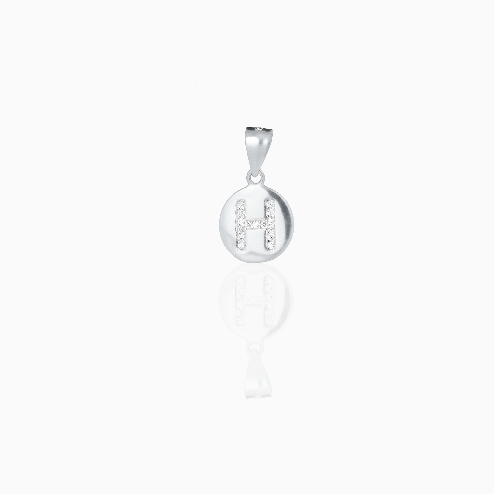 Silver Alphabet Pendant – Letter “H”
