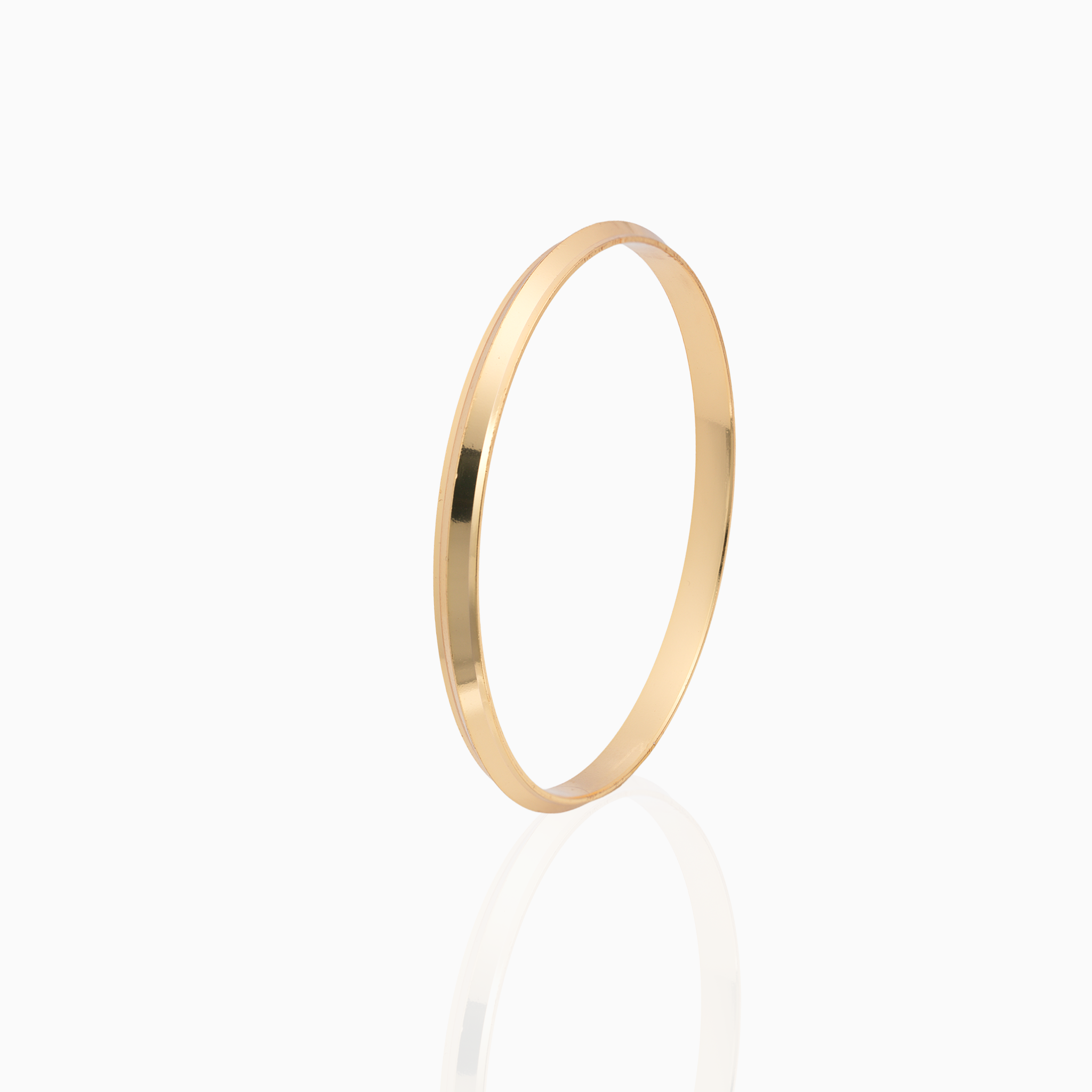 Gold-Plated Silver Mirror Finish Kada