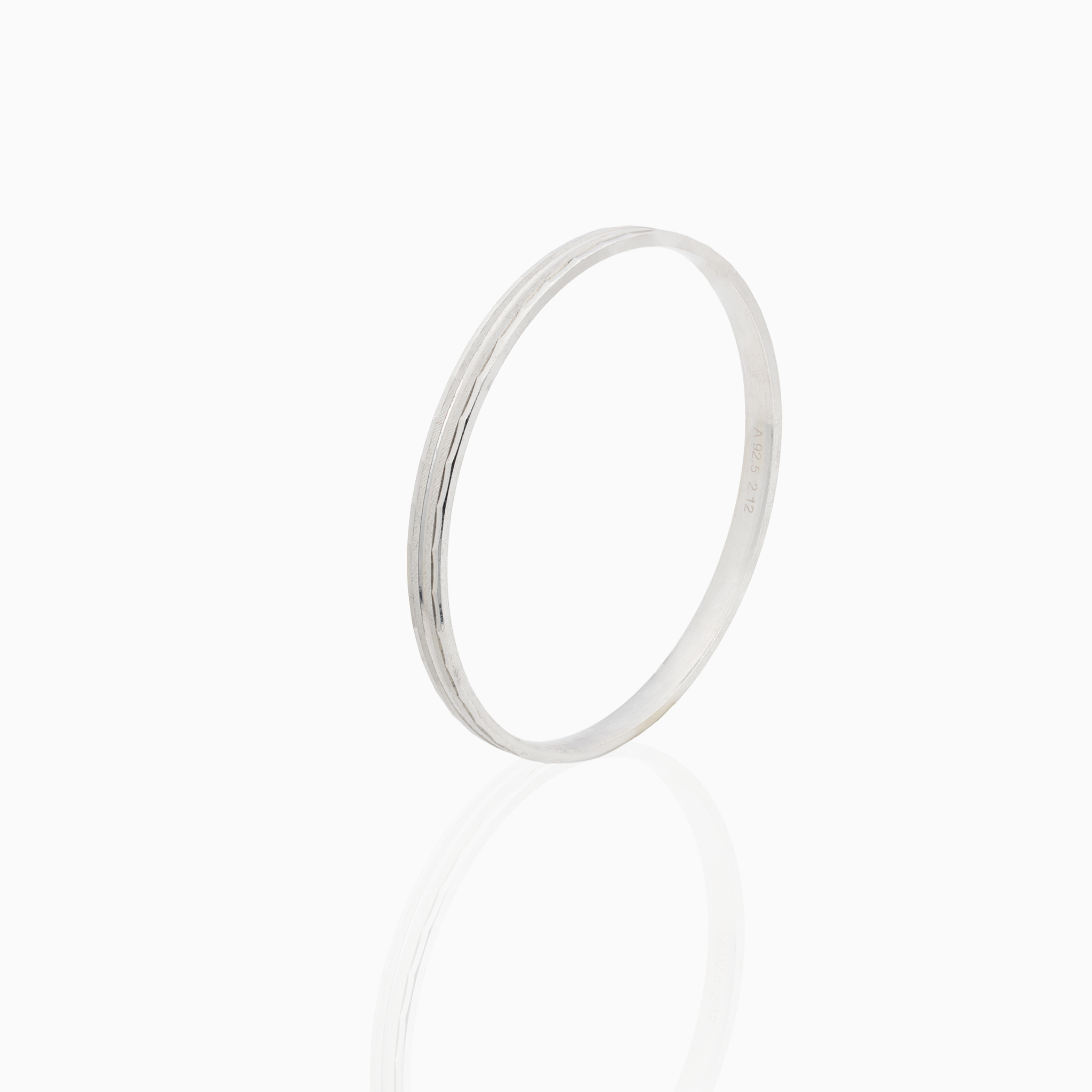 Triple-Line Sterling Silver Kada