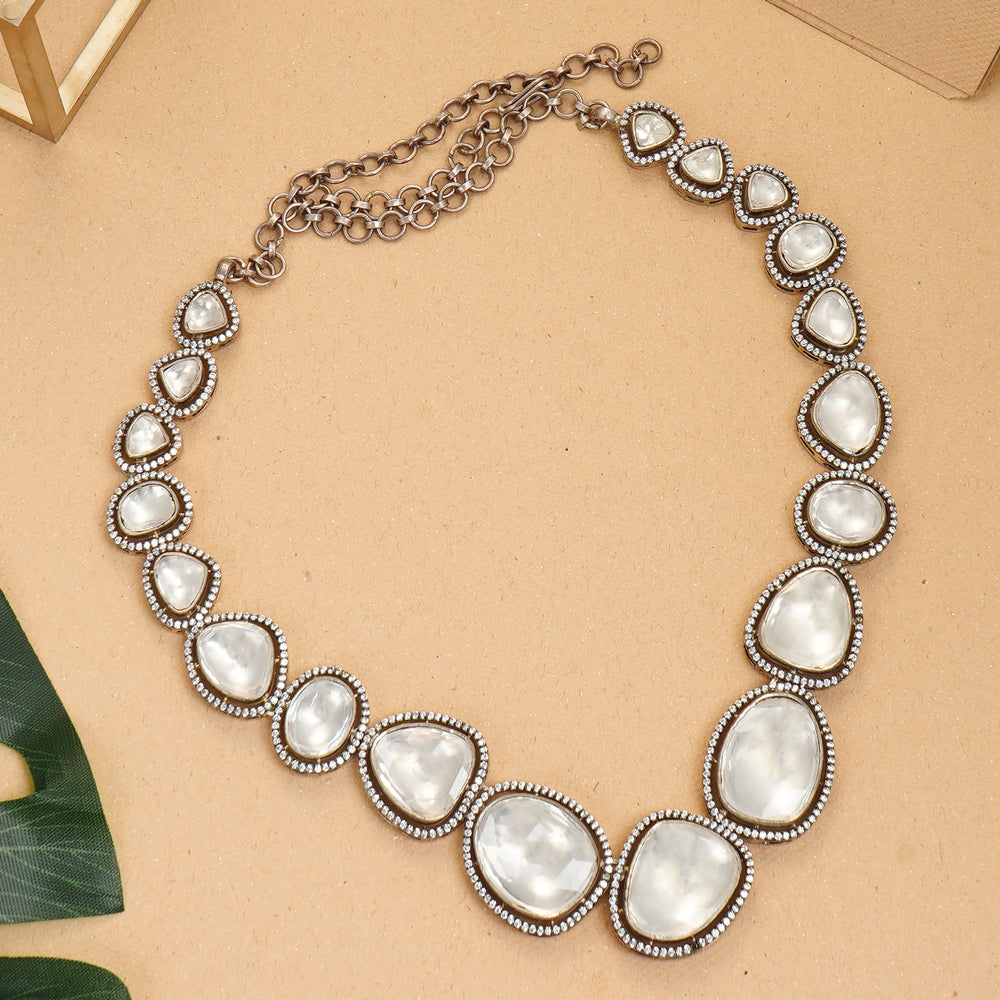 92.5 silver haram necklace for weddings