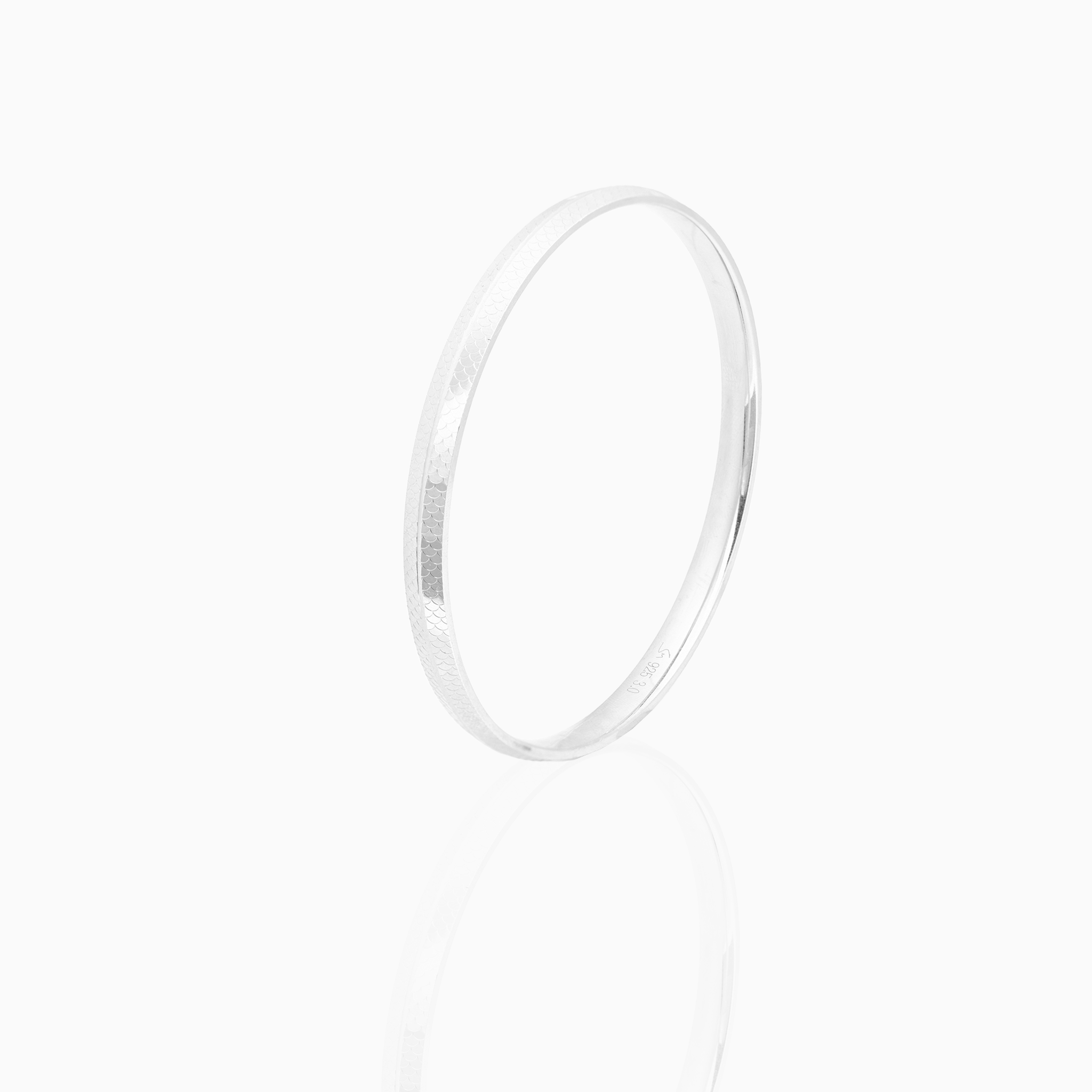 Hammered Texture Sterling Silver Gada