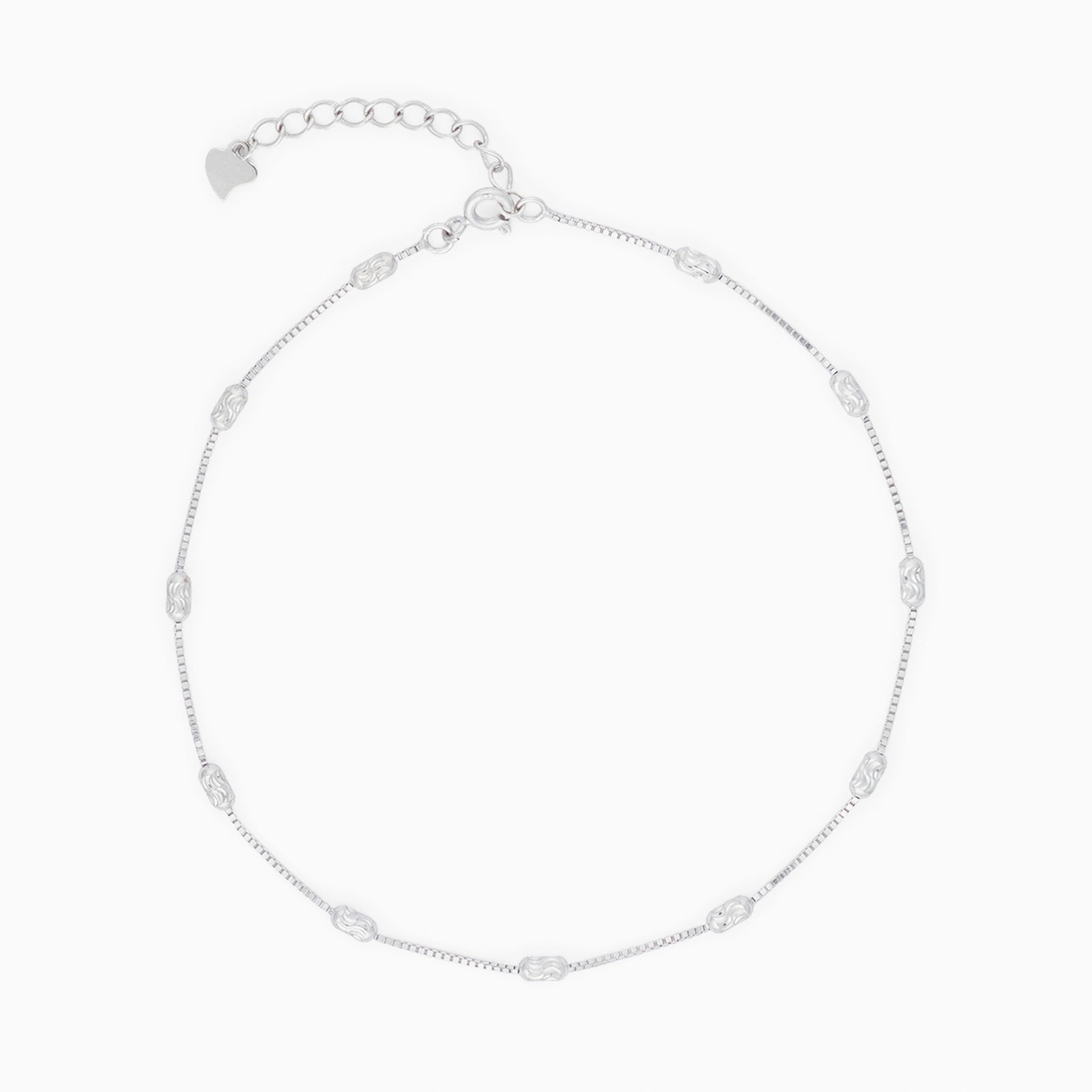 925 Silver Box Chain Anklet