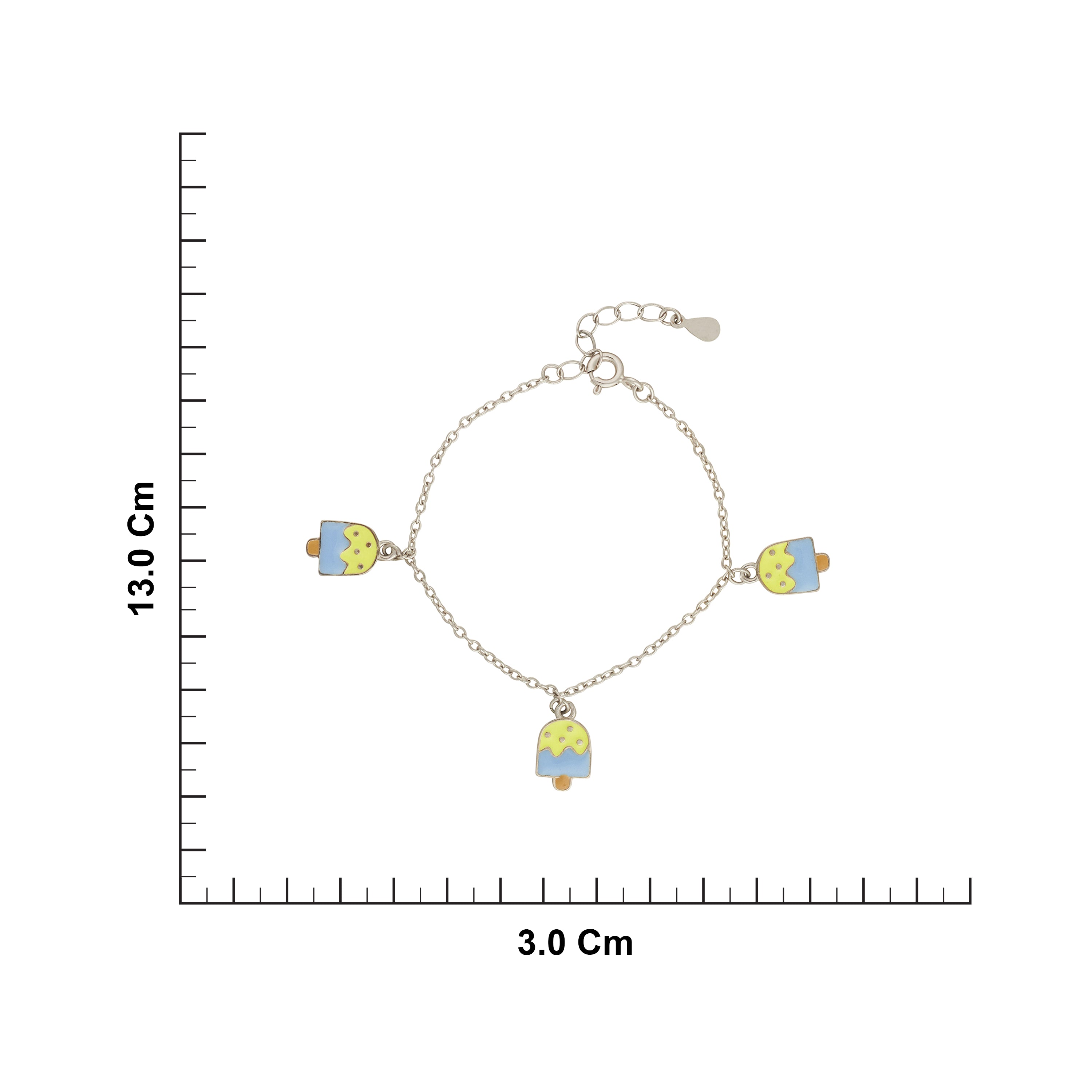 925 Silver Ice Cream Bracelet Ishna