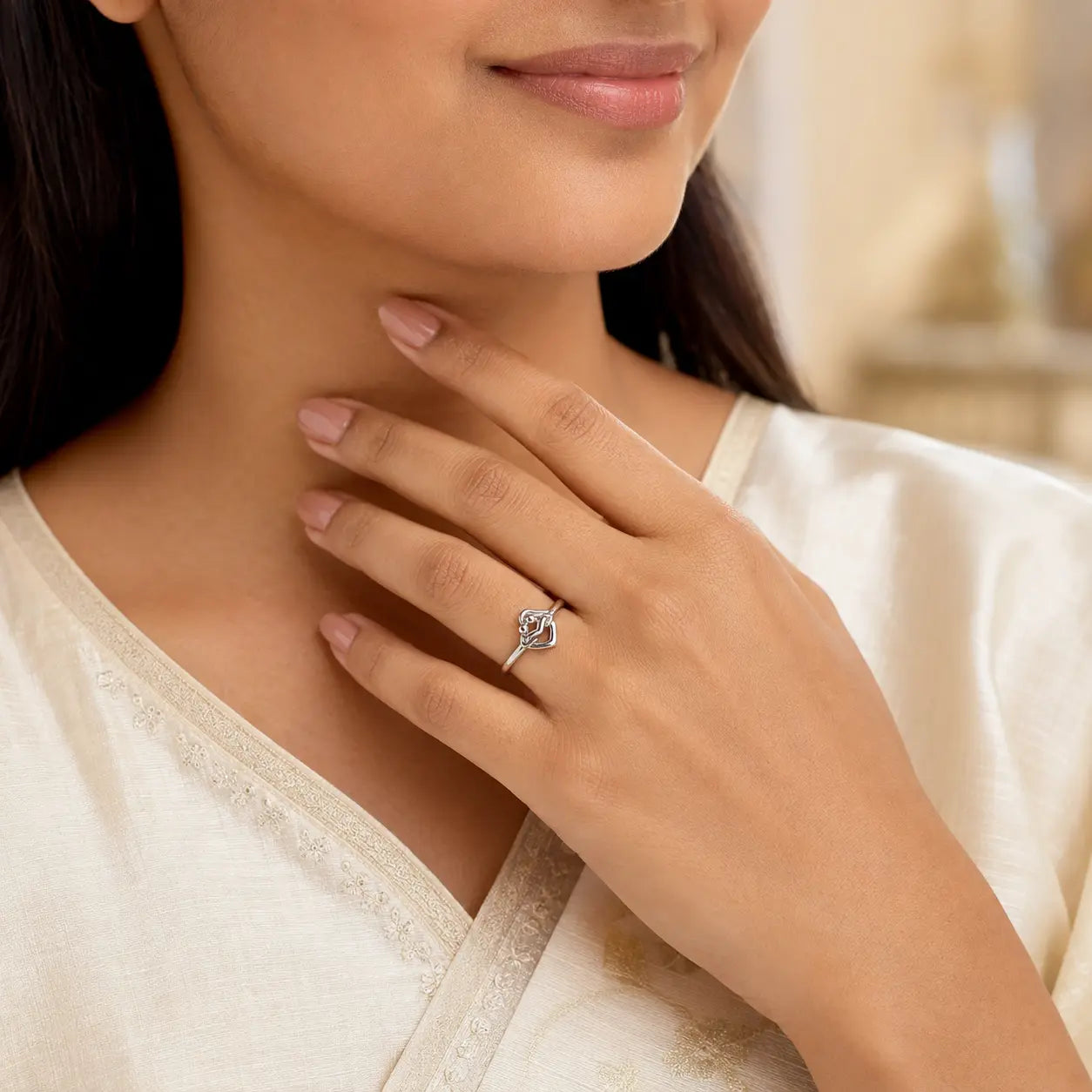 925 Sterling Silver Heart Love Ring Ishna