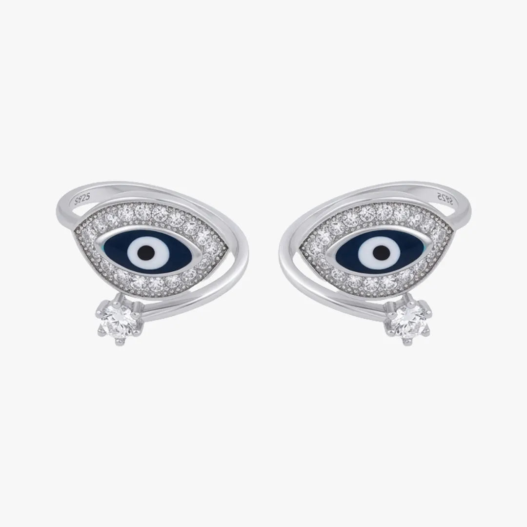 925 evil eye metti for women