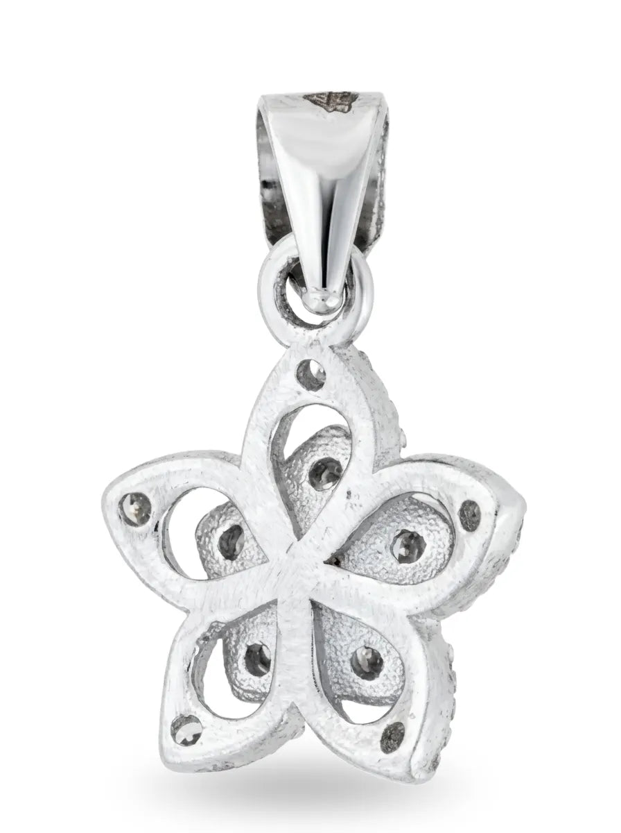 925 silver flower pendant for women