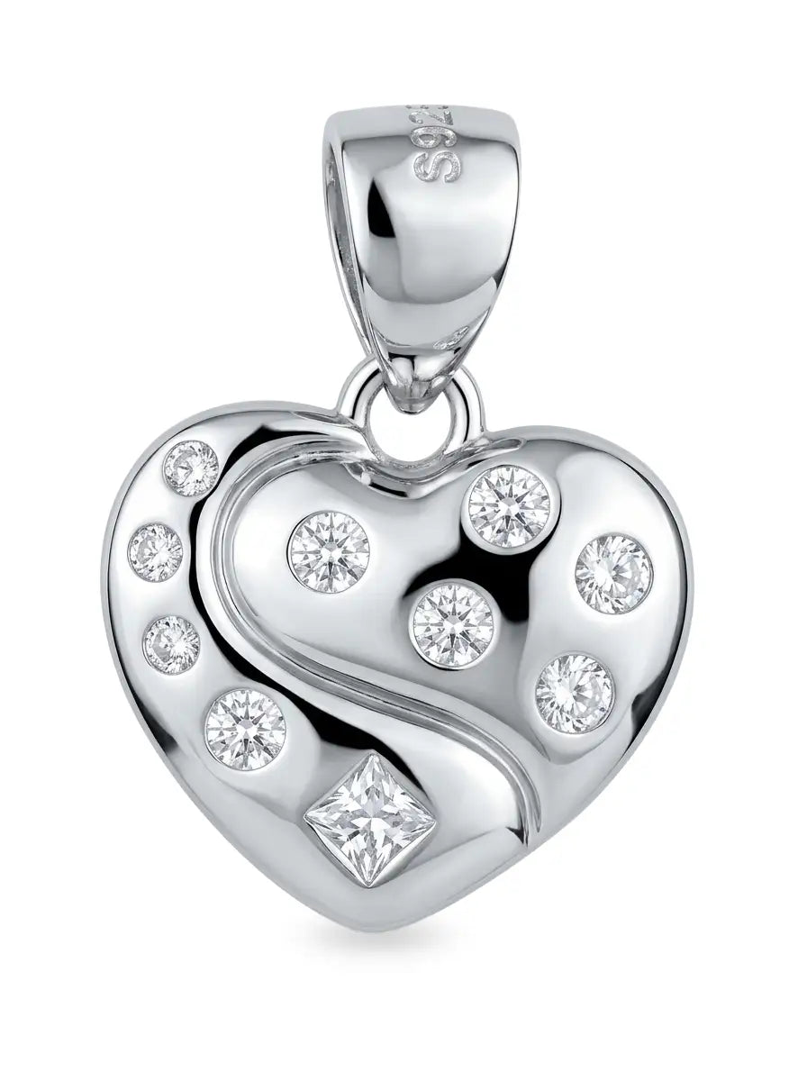 925 silver heart jewellery pendant