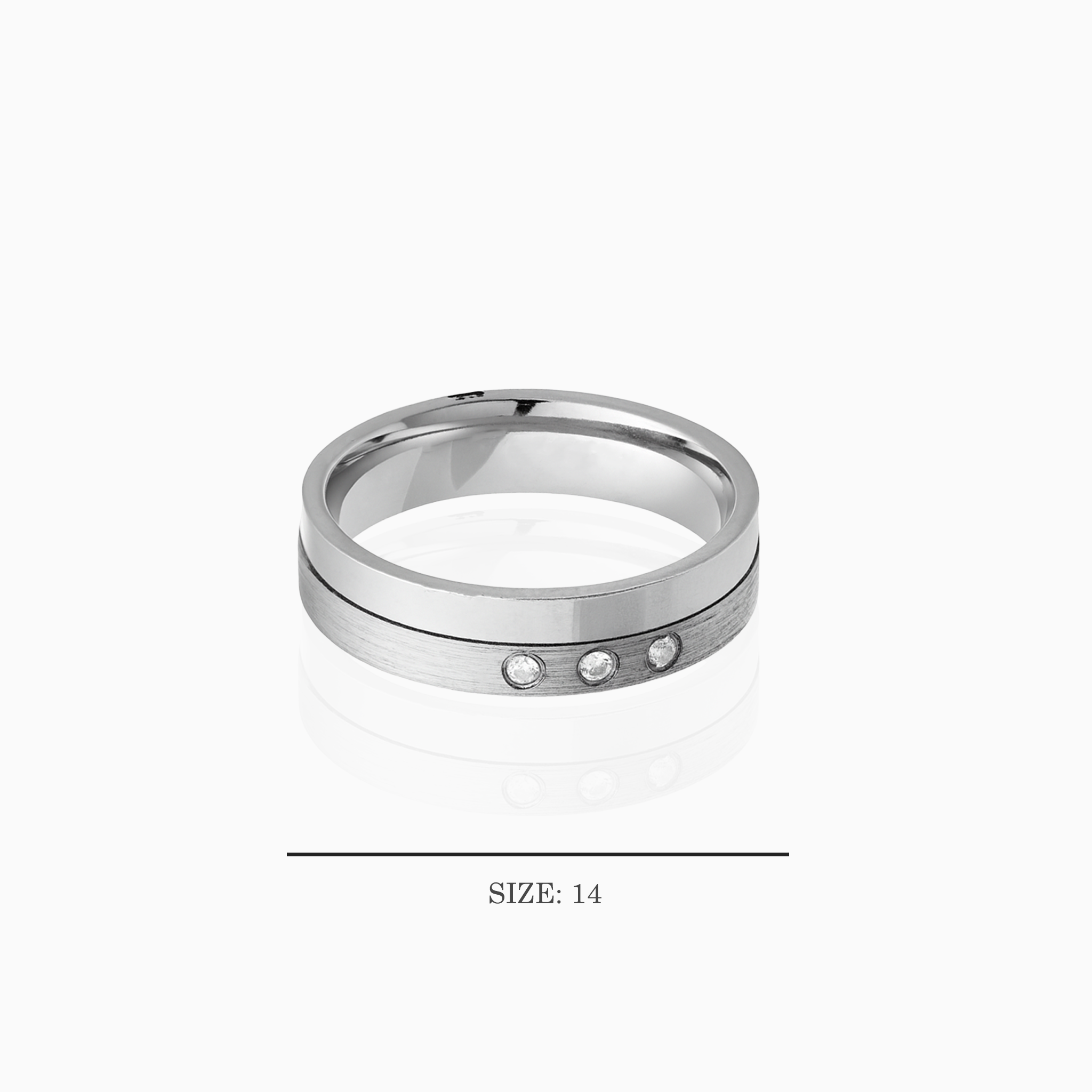 925 silver ring with crystals