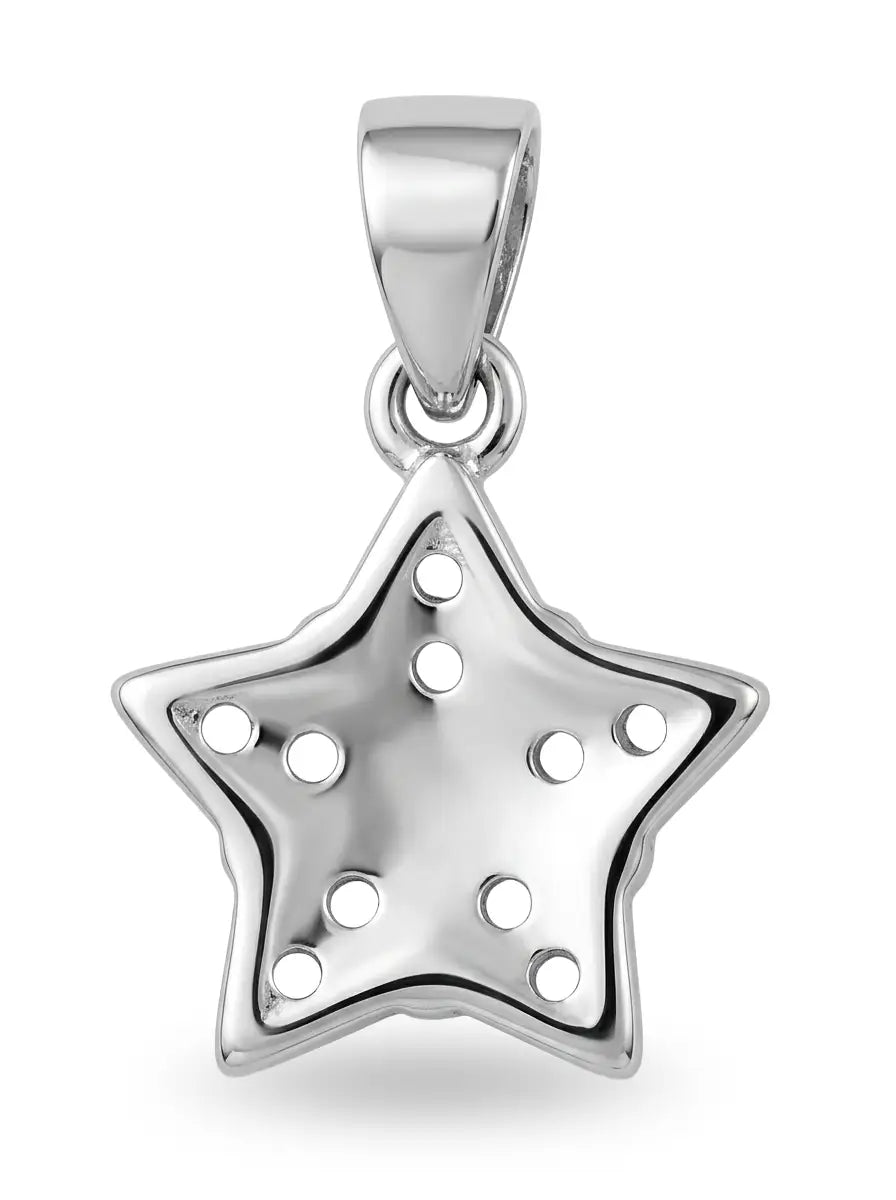 925 silver star jewellery pendant
