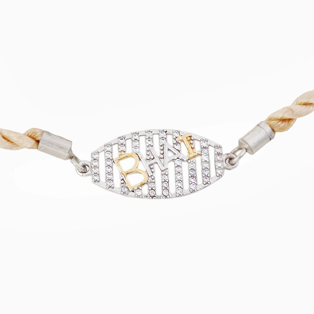 925 sterling silver CZ bhai rakhi Ishna
