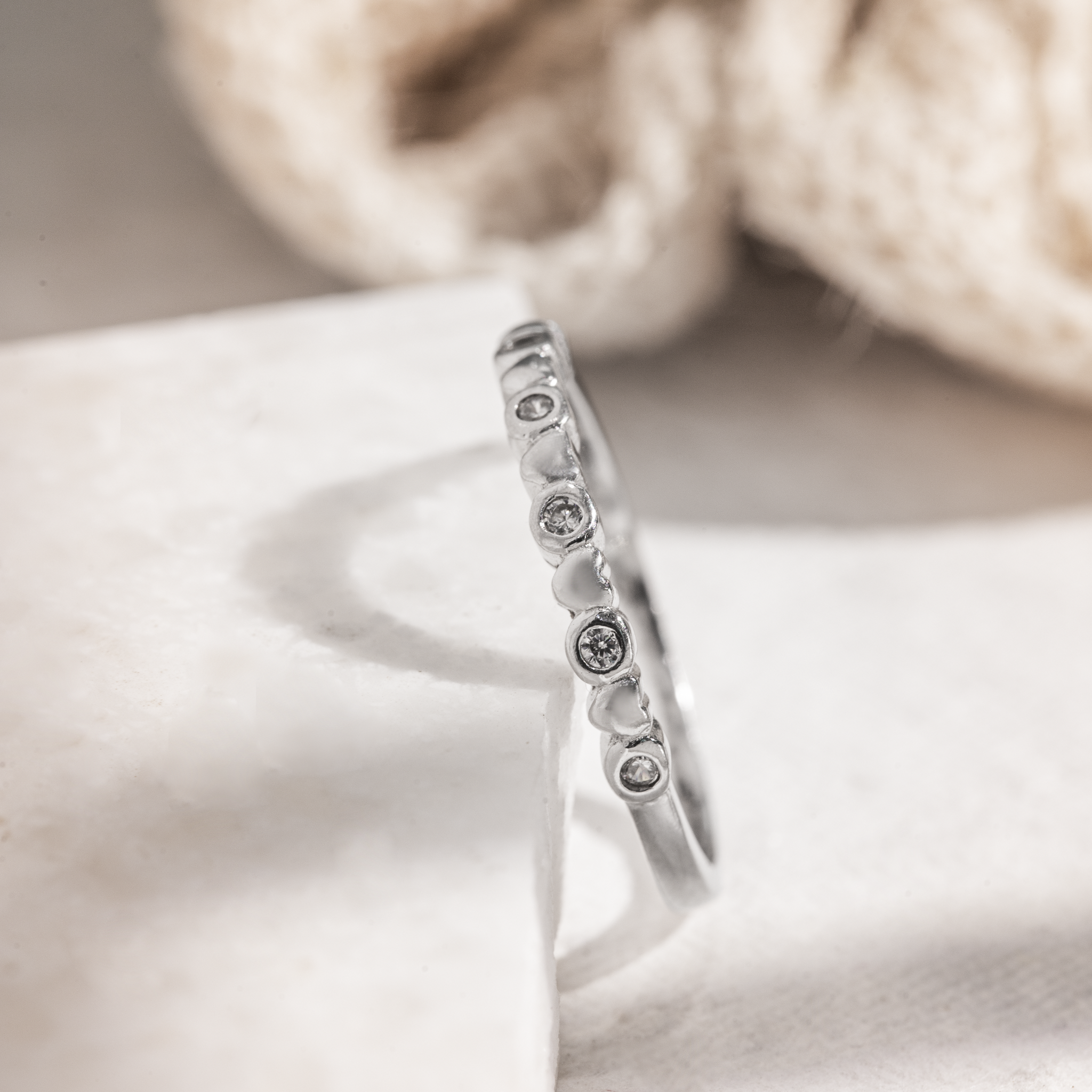 925 sterling silver beaded ring