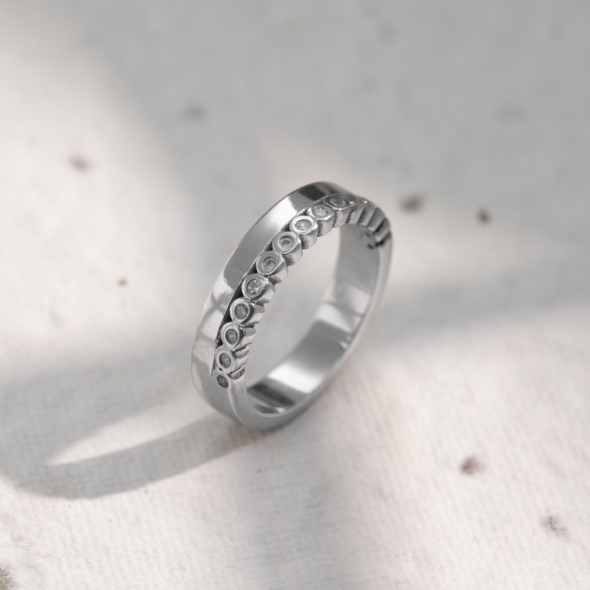 925 sterling silver eternity band ring